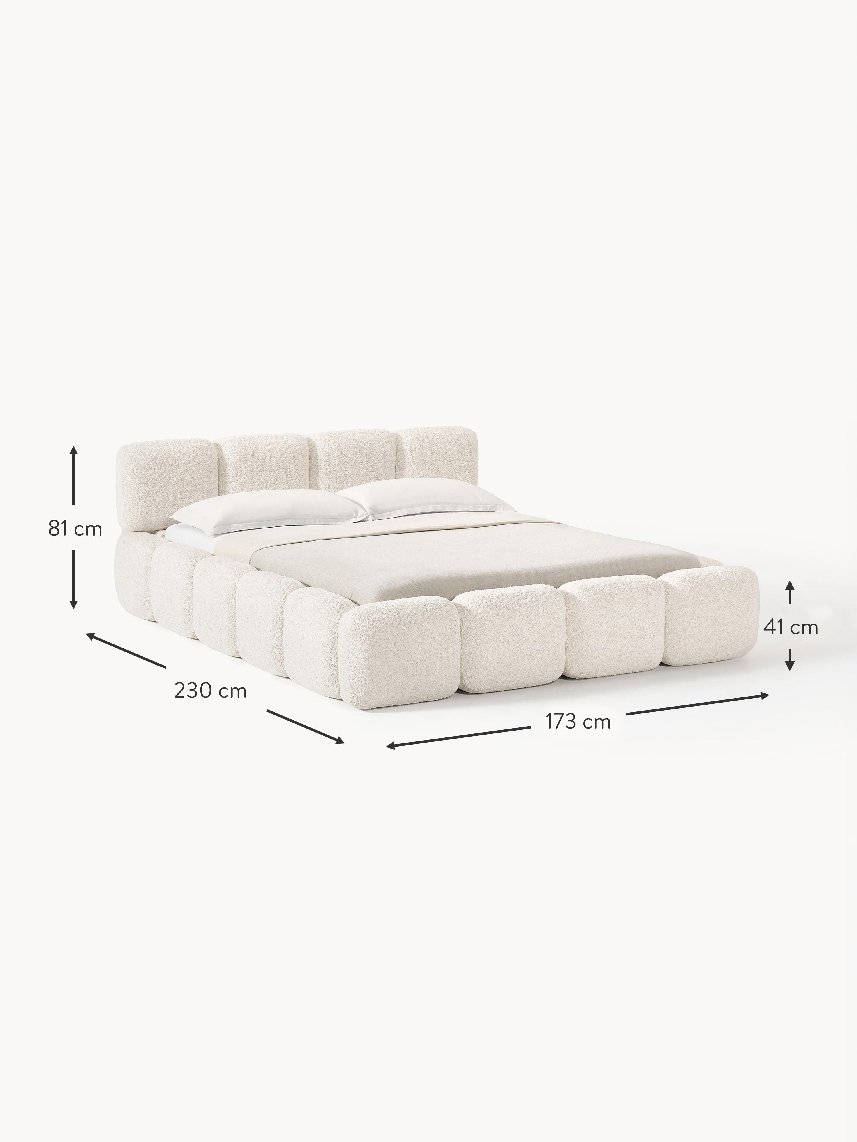Tayla Upholstered Teddy Bouclé Bed