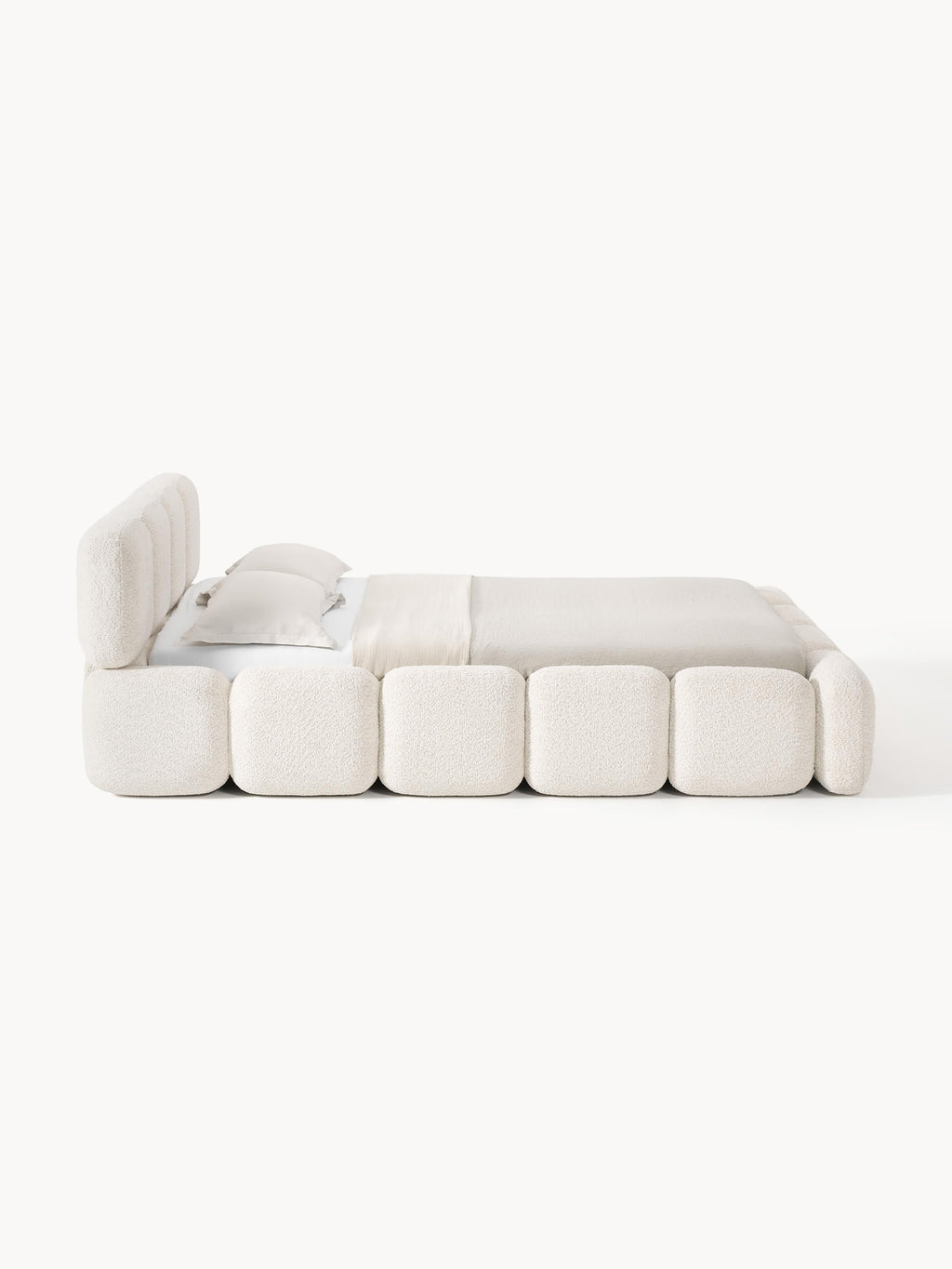 Tayla Upholstered Teddy Bouclé Bed