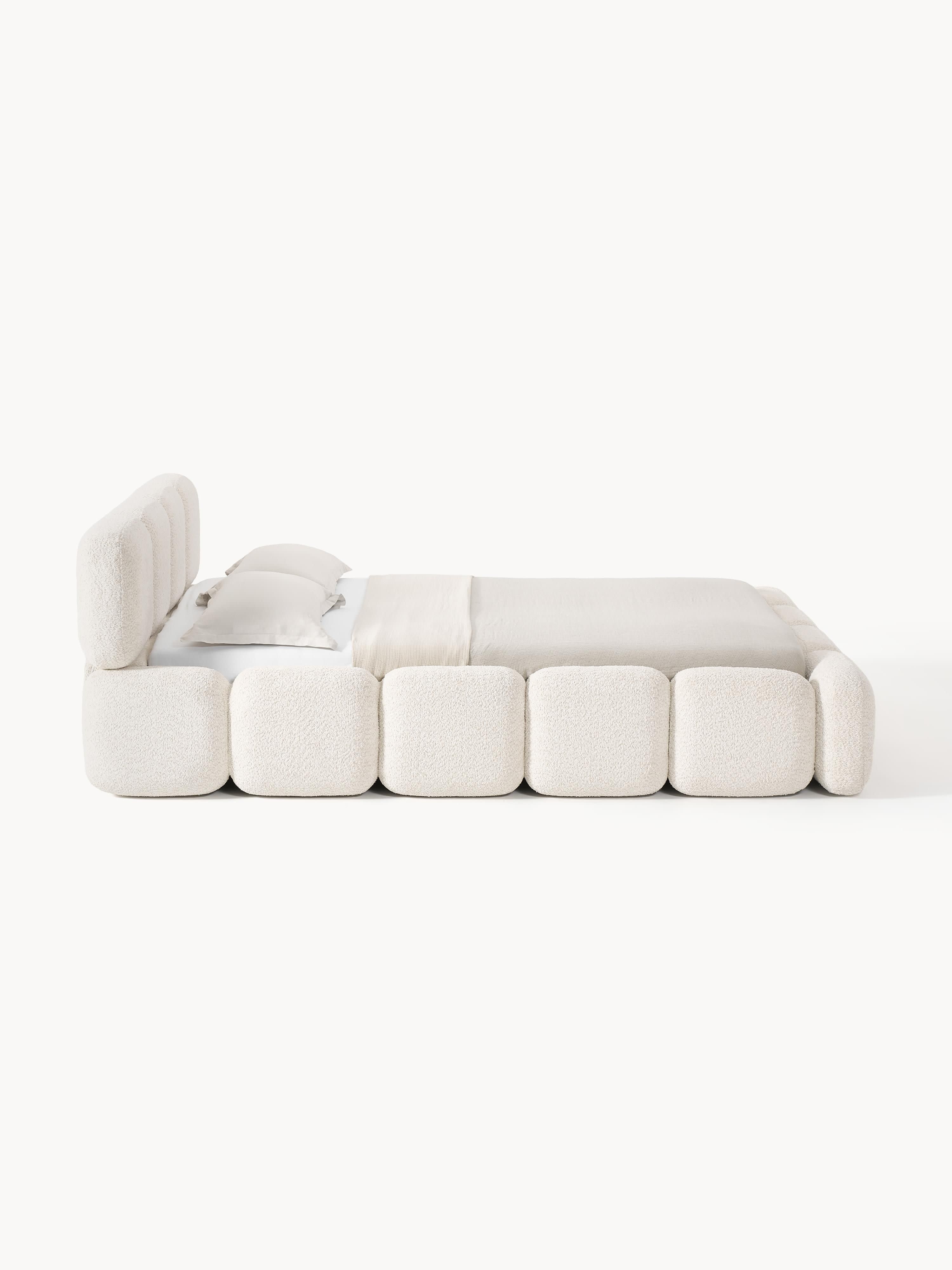 Tayla Upholstered Teddy Bouclé Bed