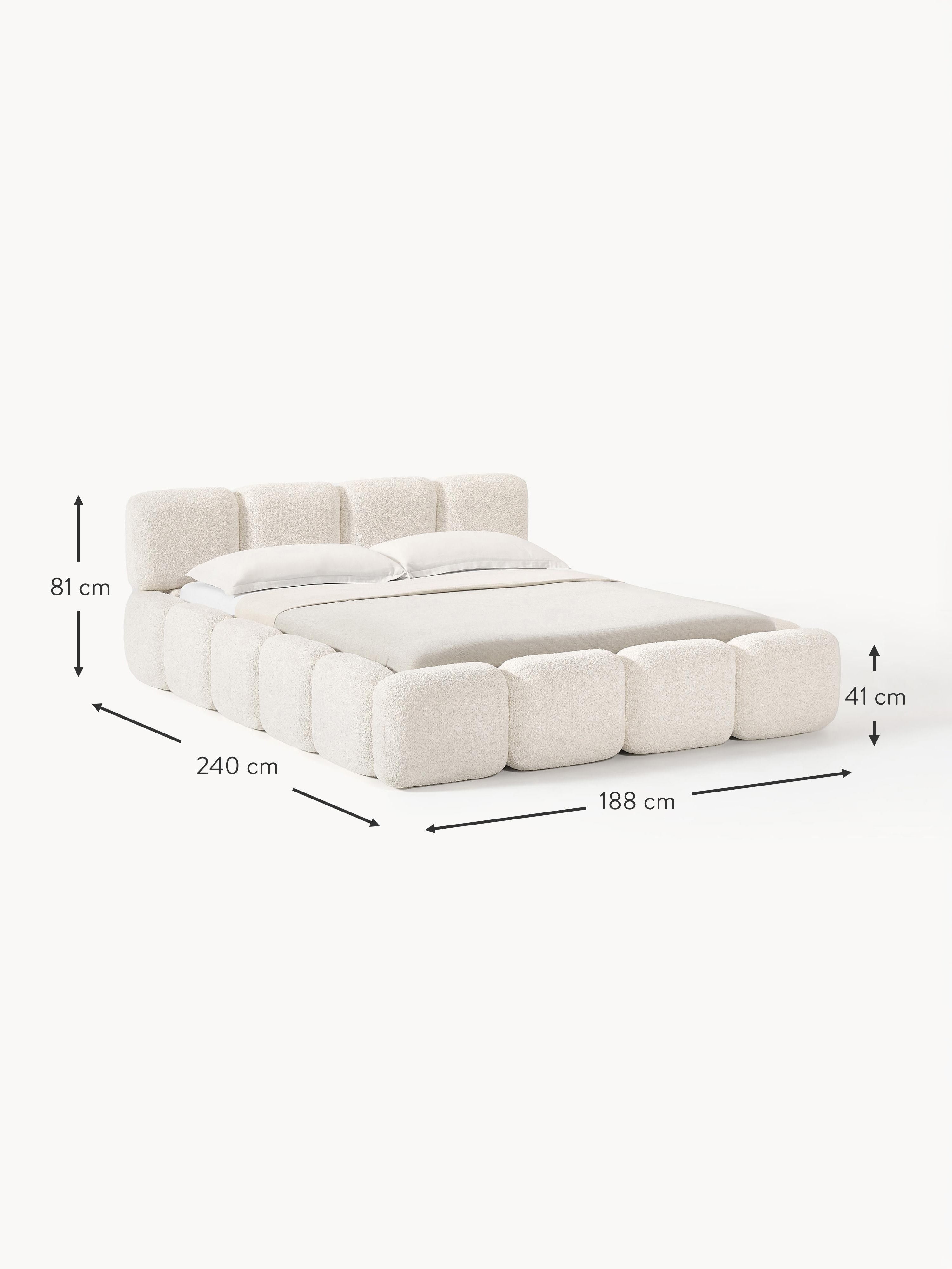 Tayla Upholstered Teddy Bouclé Bed