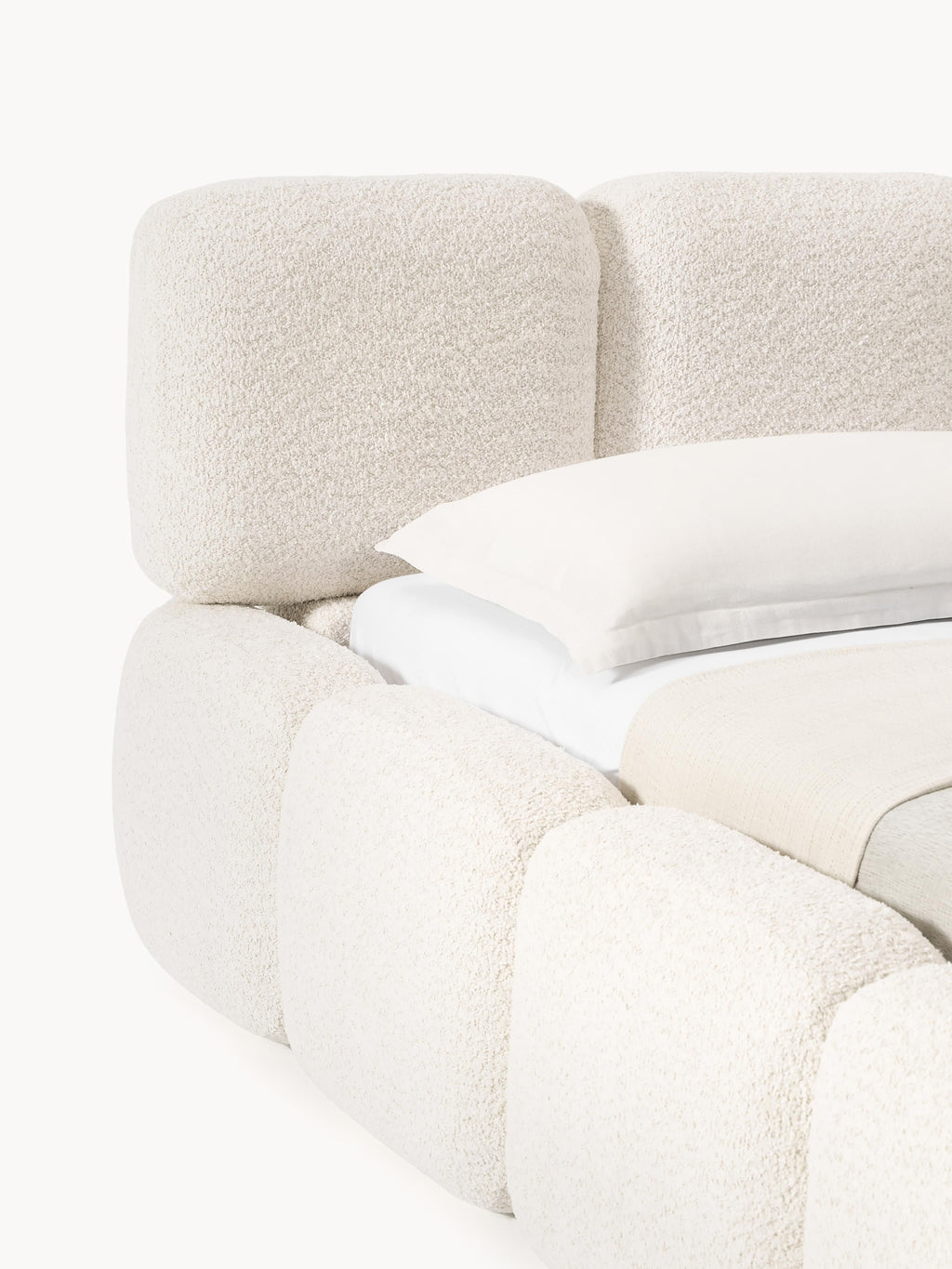 Tayla Upholstered Teddy Bouclé Bed