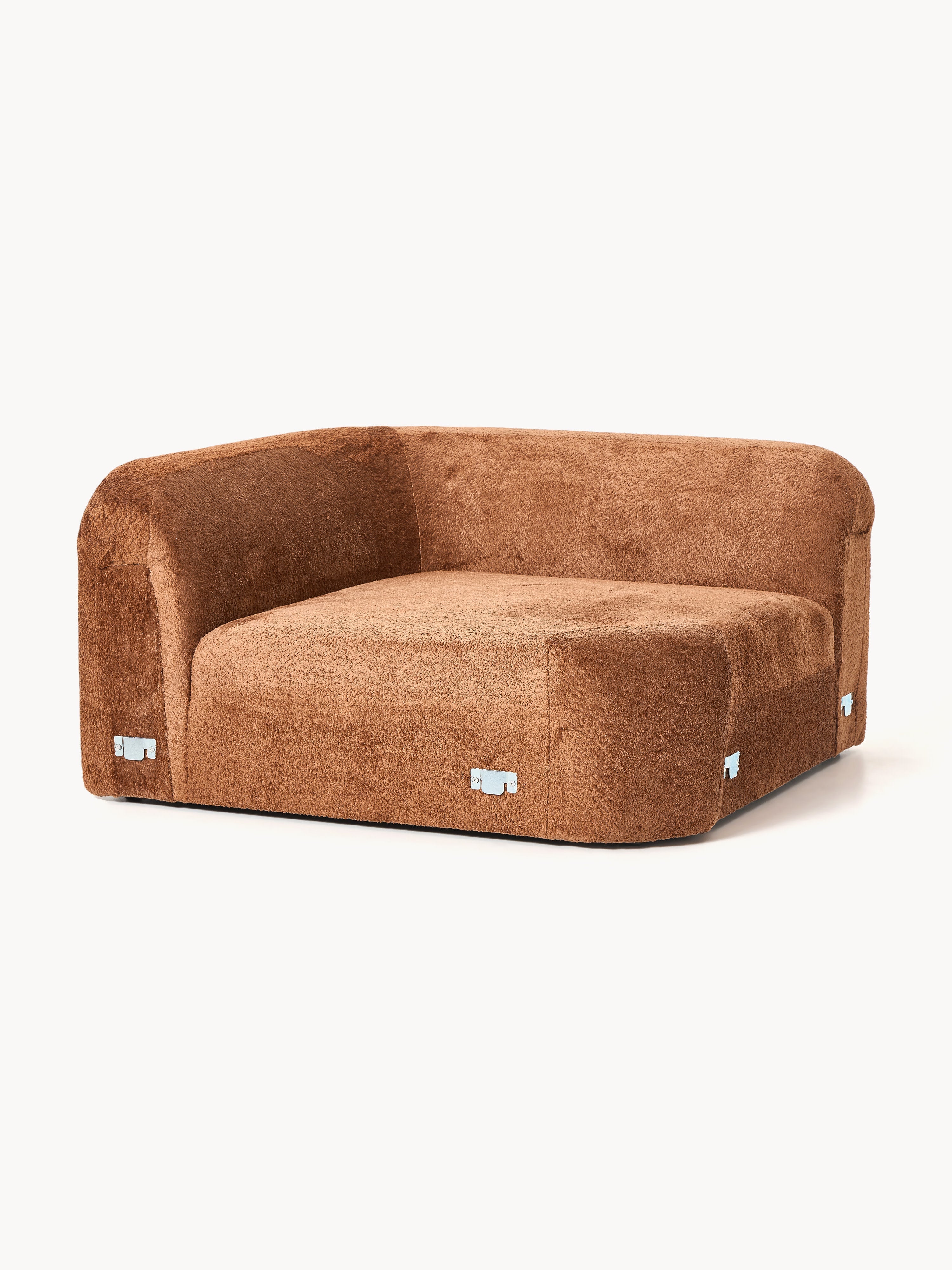 Wolke Round Teddy Bouclé Corner Module
