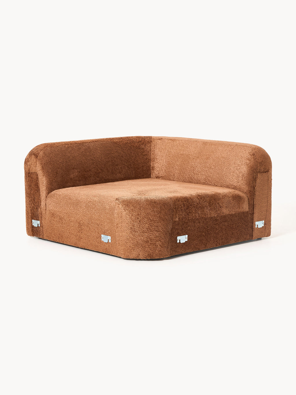 Wolke Round Teddy Bouclé Corner Module
