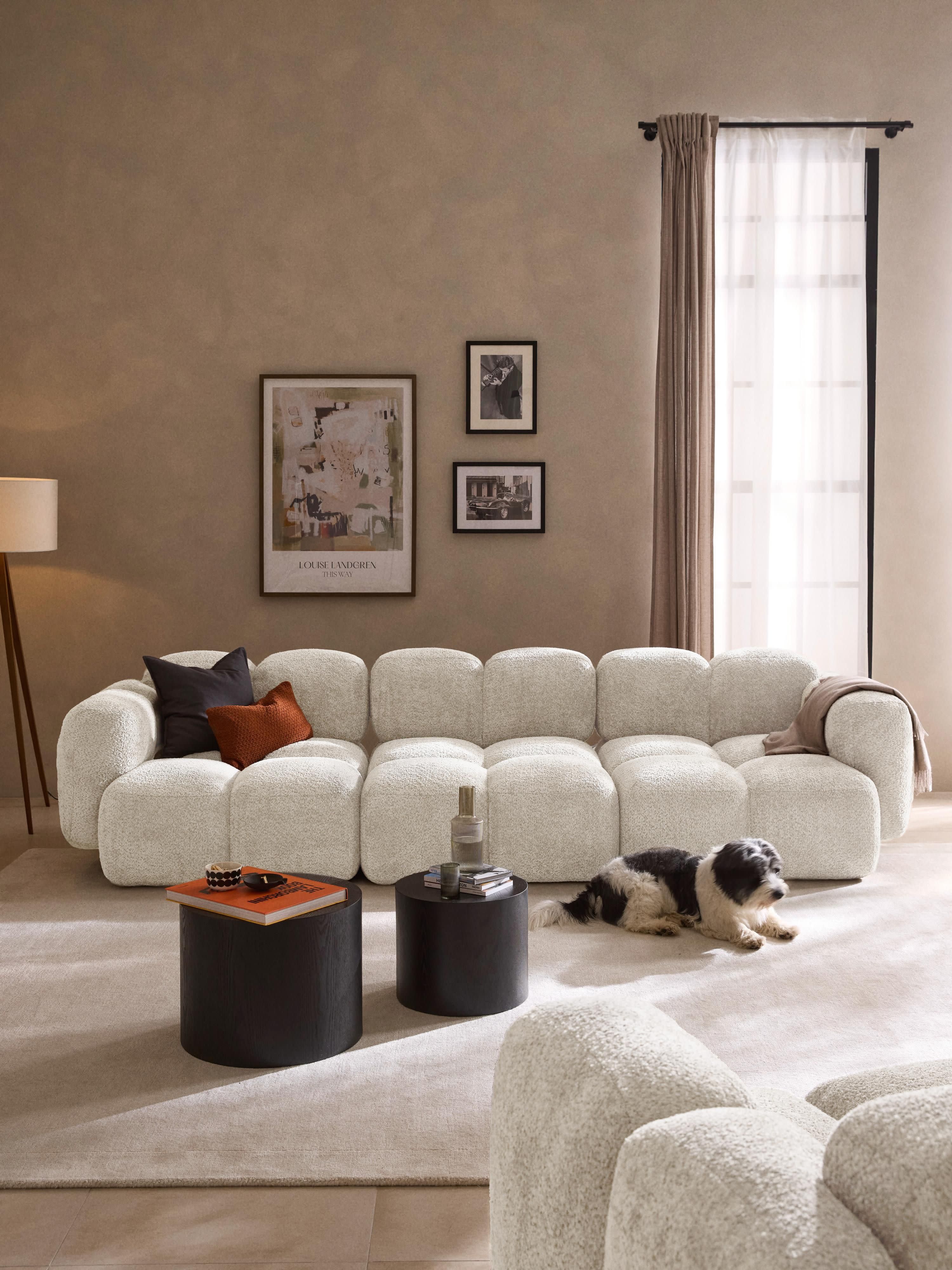Tayla Modular Teddy-Bouclé Sofa (4-seater)
