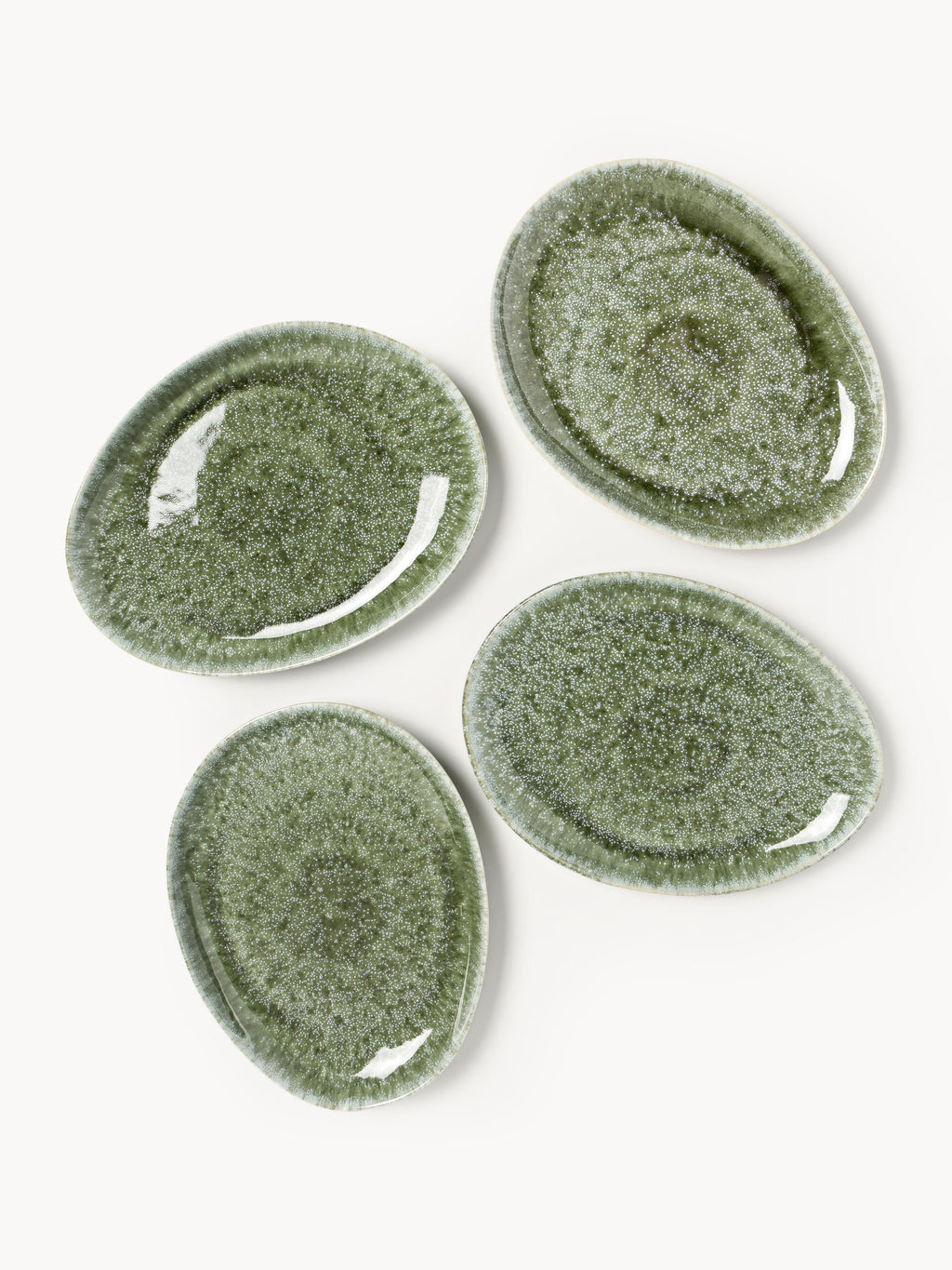 Macey Handmade Organic Shaped Tableware Set, 4 people, Set of 12