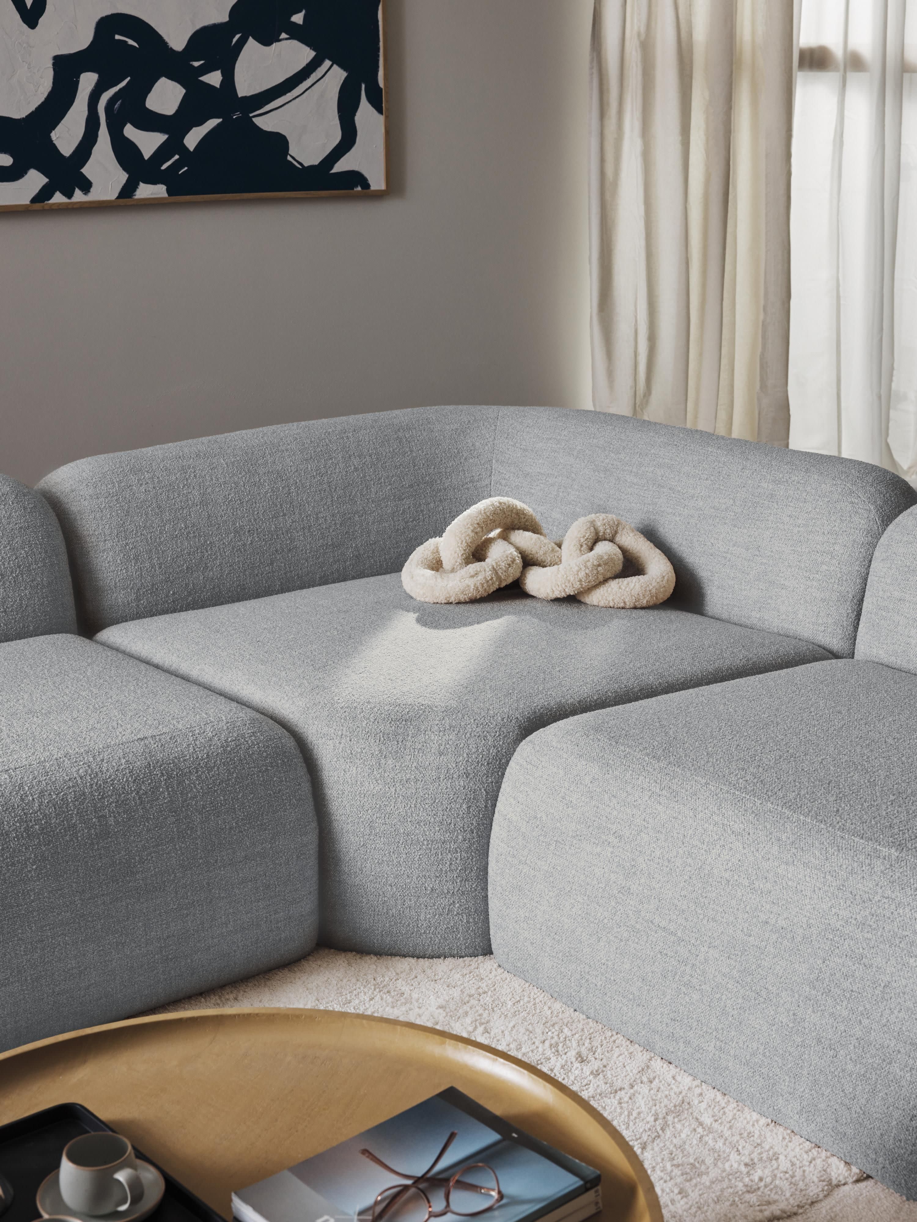 Wolke Round Bouclé Corner Module