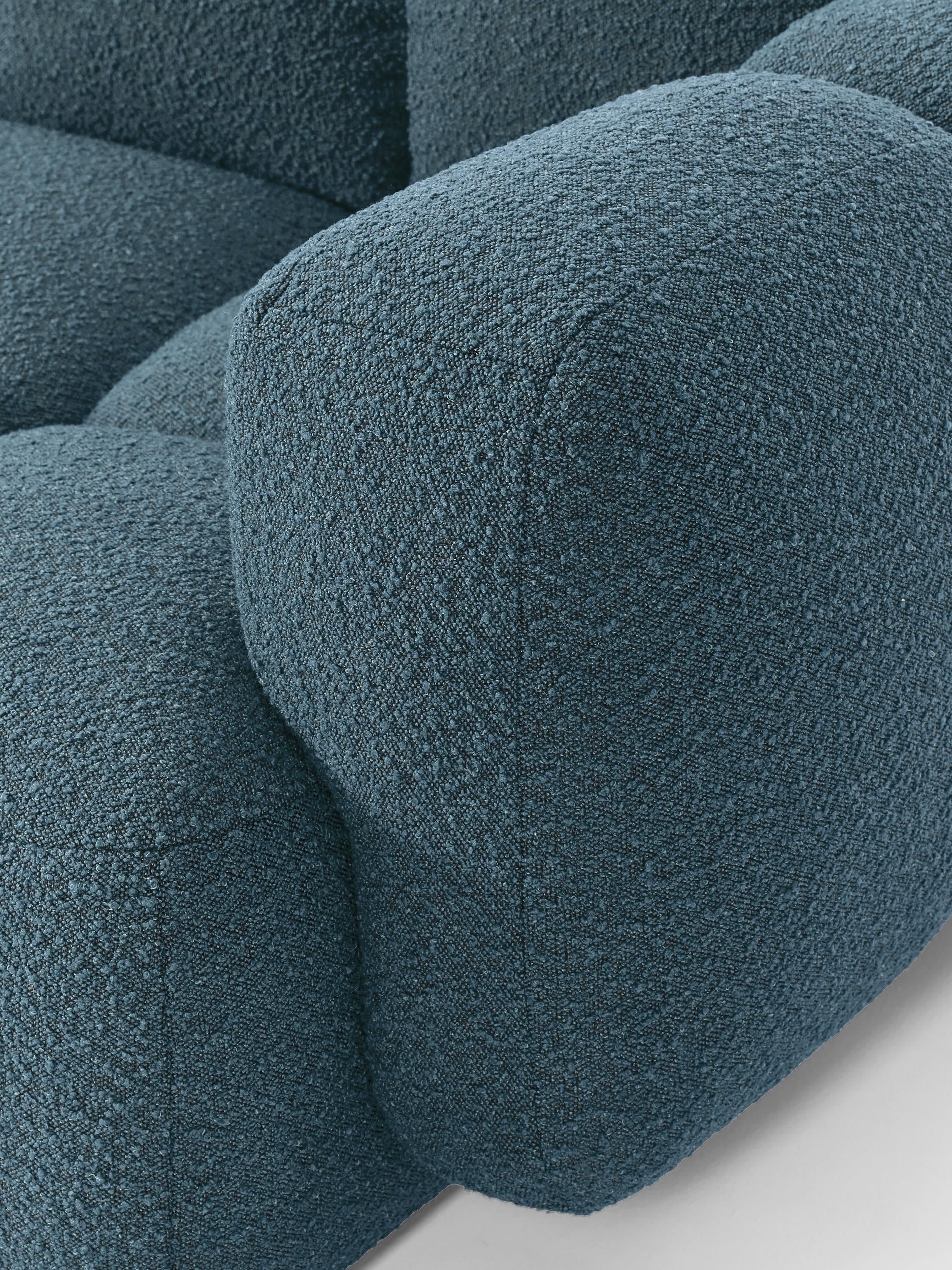 Tayla Bouclé Modular Sofa (2-seater) with Ottoman (left/right)