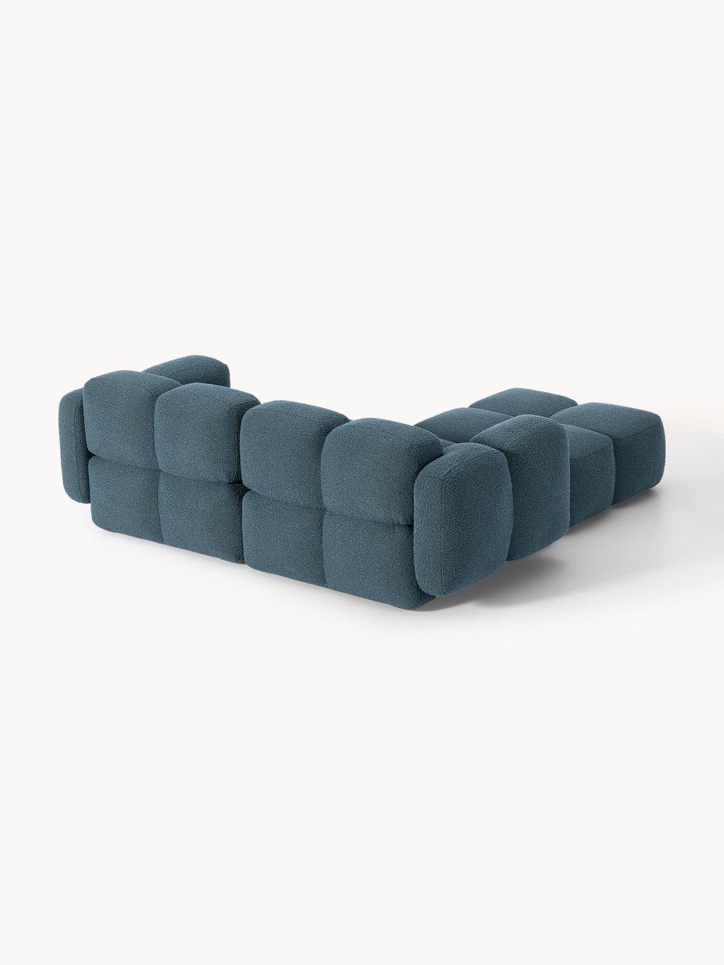 Tayla Bouclé Modular Sofa (2-seater) with Ottoman (left/right)