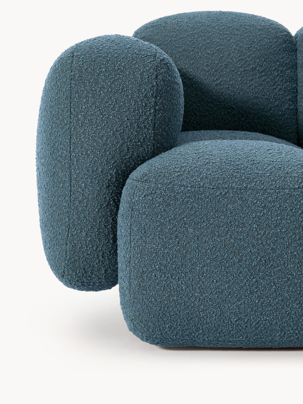 Tayla Bouclé Modular Sofa (2-seater) with Ottoman (left/right)