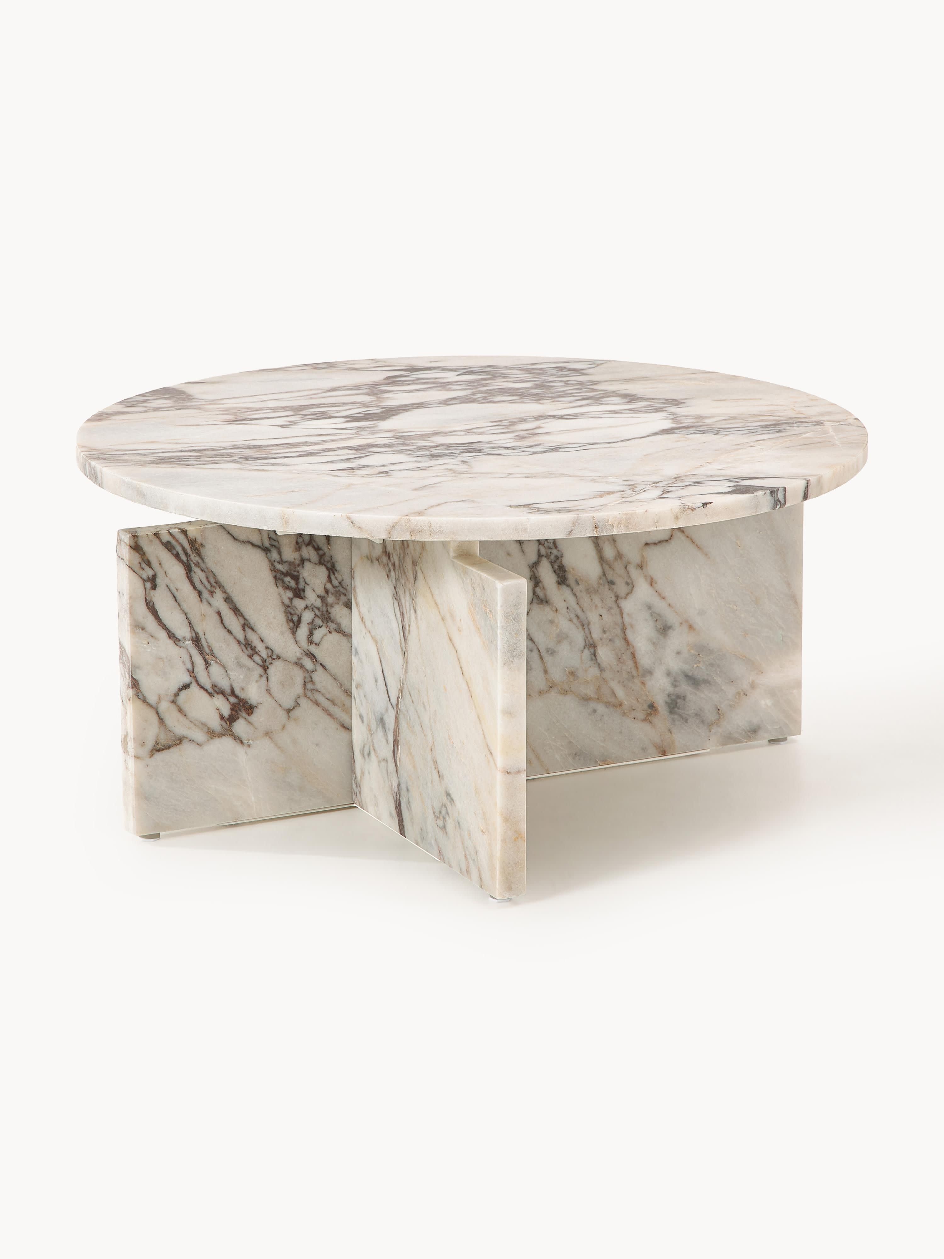 Gallery image 1 - Round Calacatta Viola Marble Coffee Table Marisa