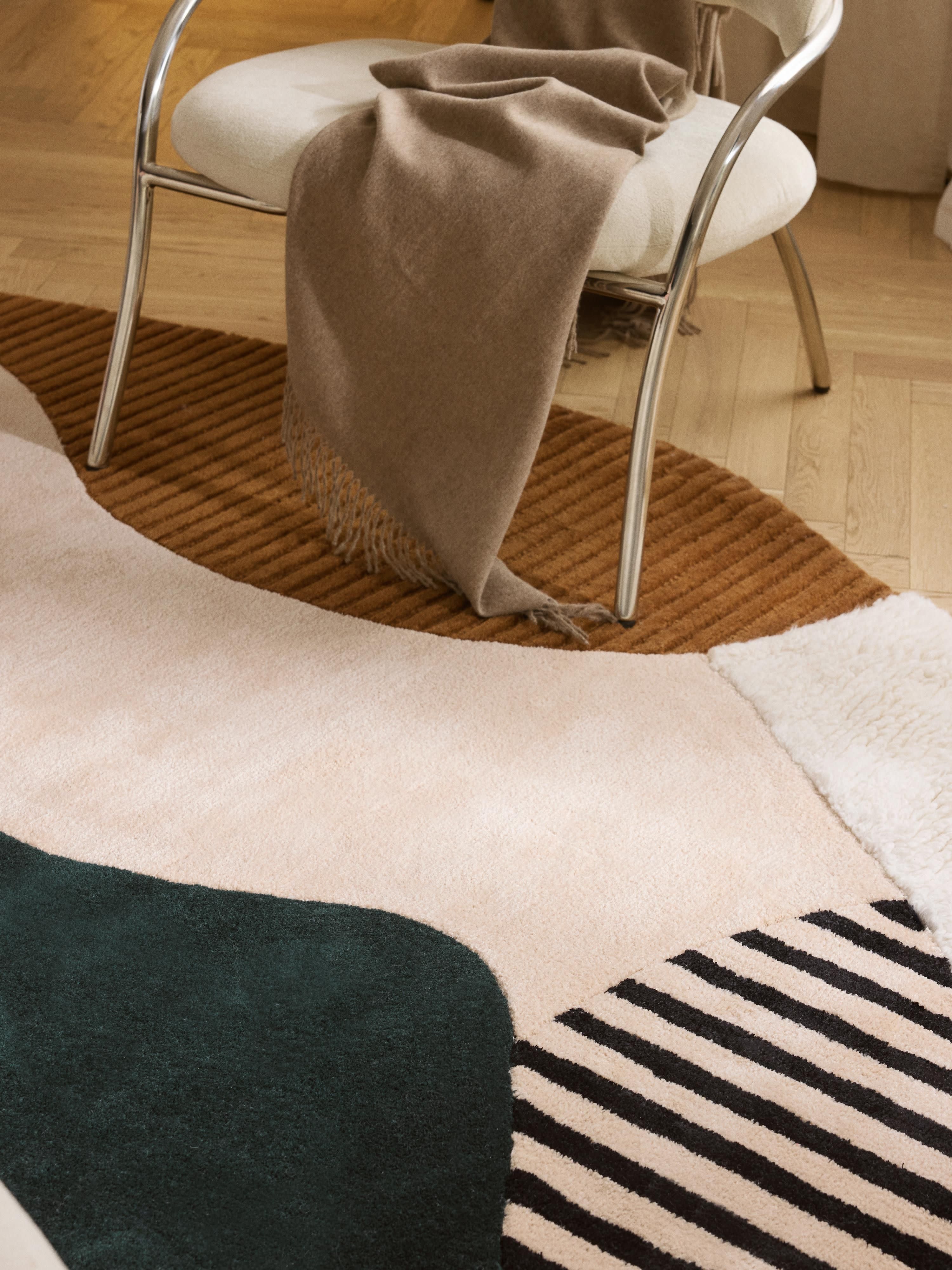 Silas High-Low Wool Rug, Hand-Tufted