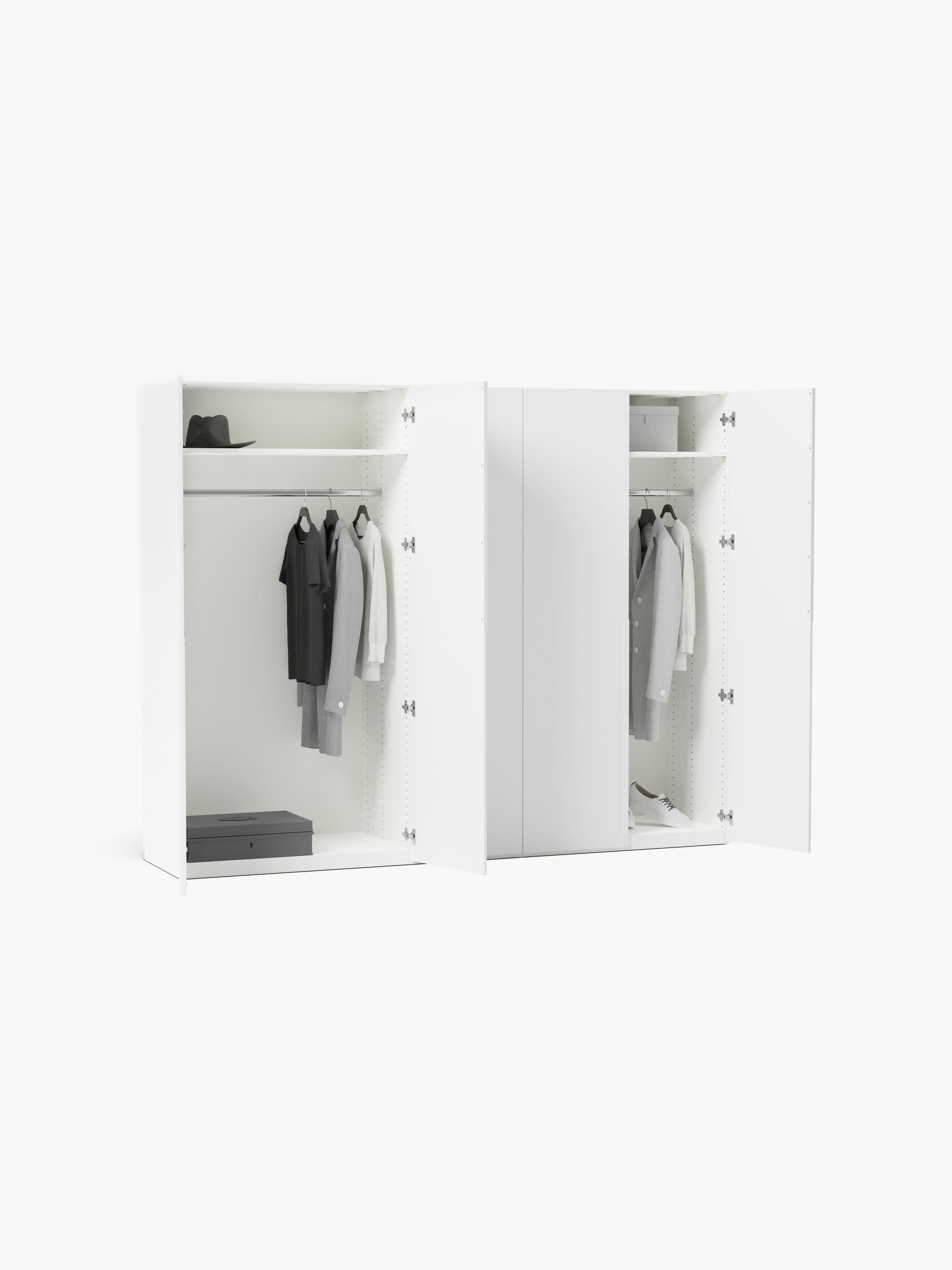 Leon Modular Hinge Door Wardrobe, 250 cm Wide, in various sizes