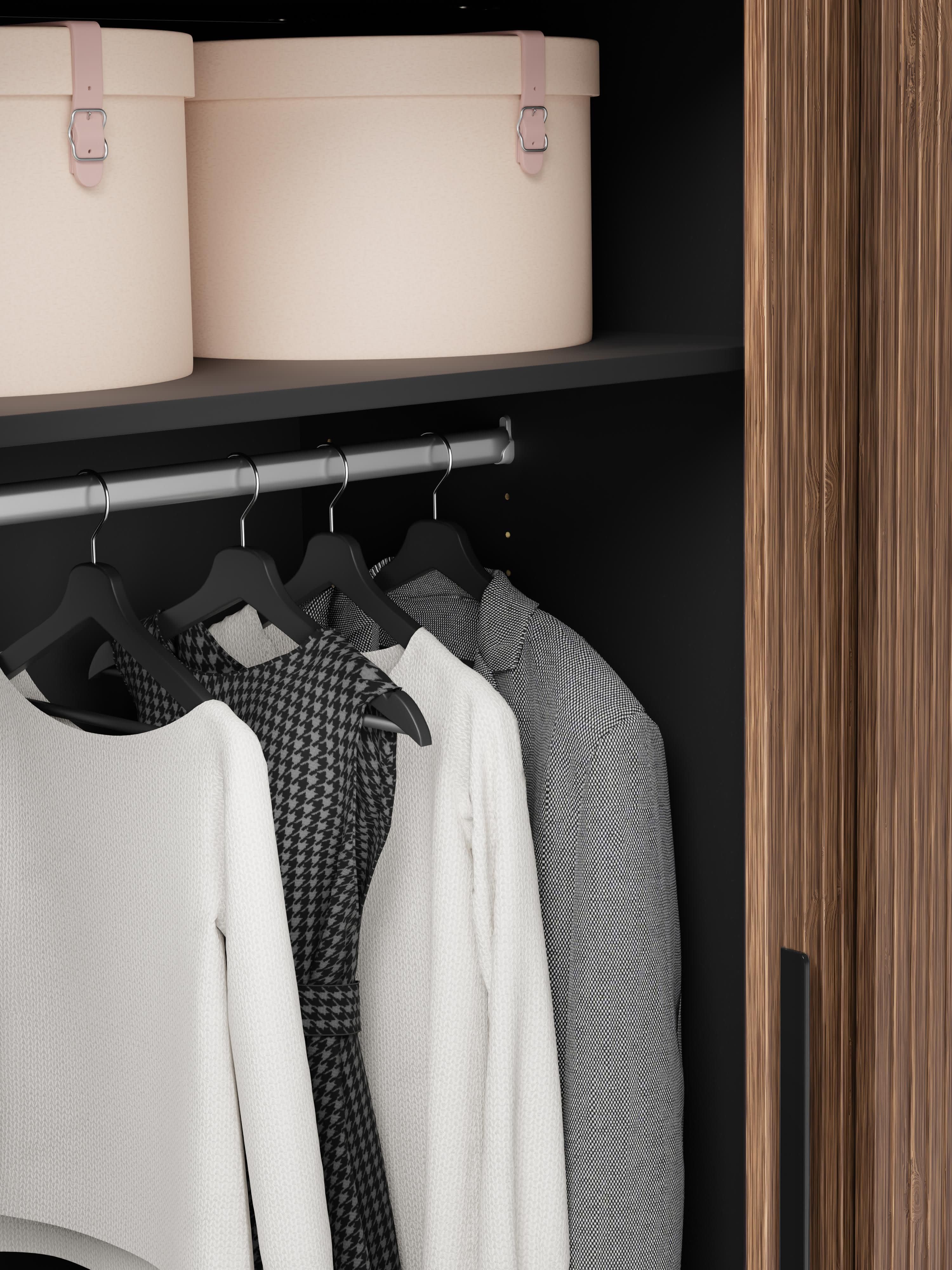 Simone Modular Sliding Door Wardrobe, 150 cm Wide, in various sizes