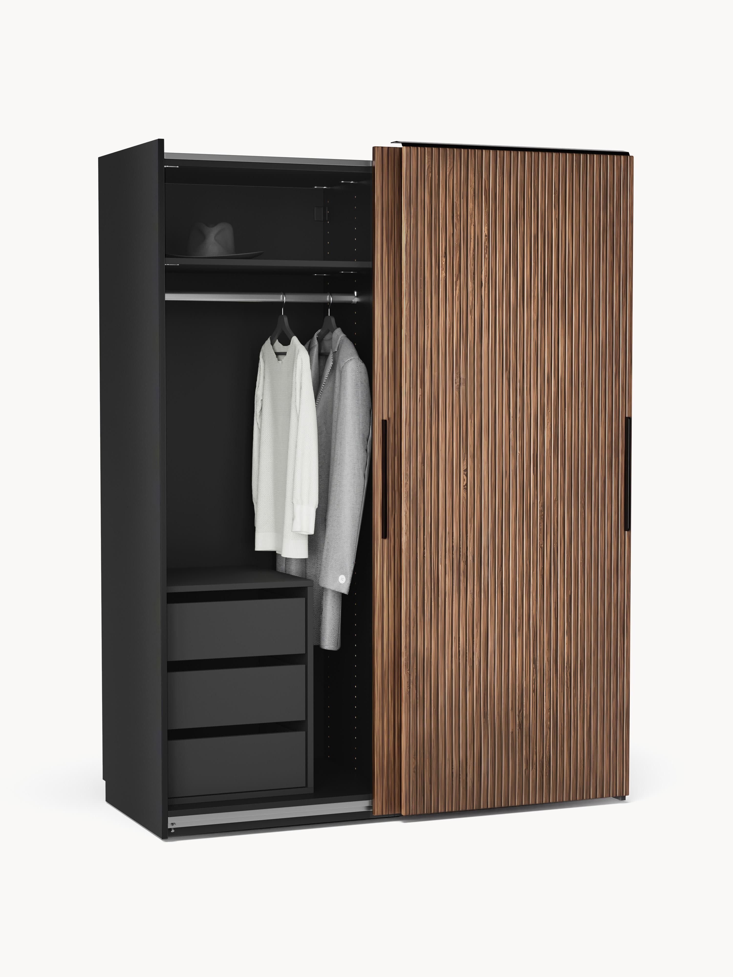 Simone Modular Sliding Door Wardrobe, 150 cm Wide, in various sizes