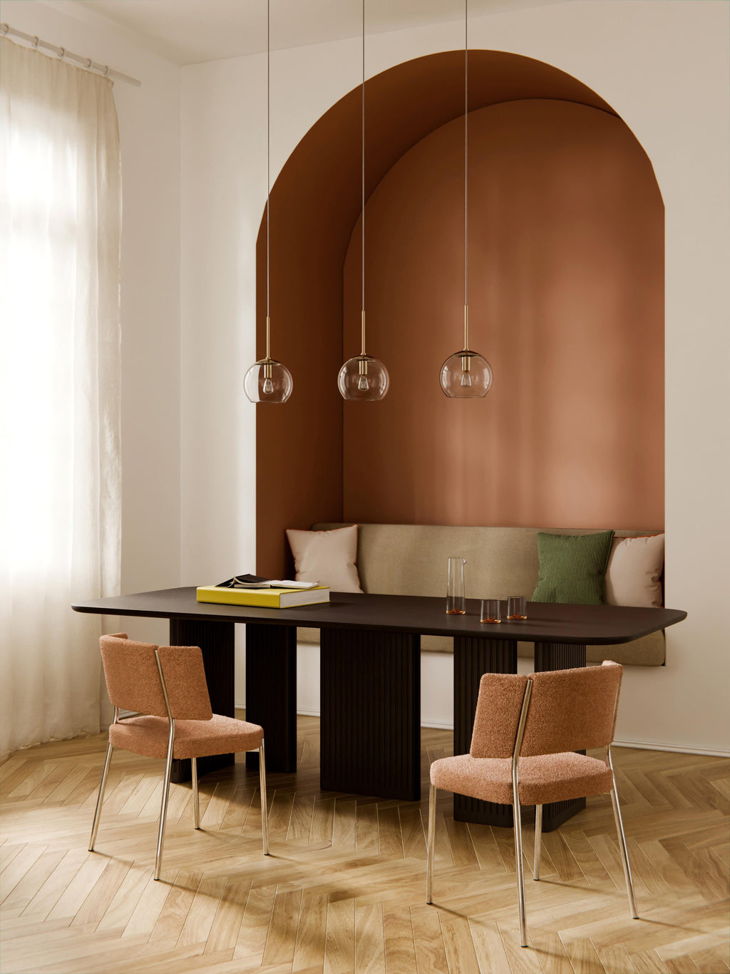 Jolka Oak Wood Dining Table, in various sizes