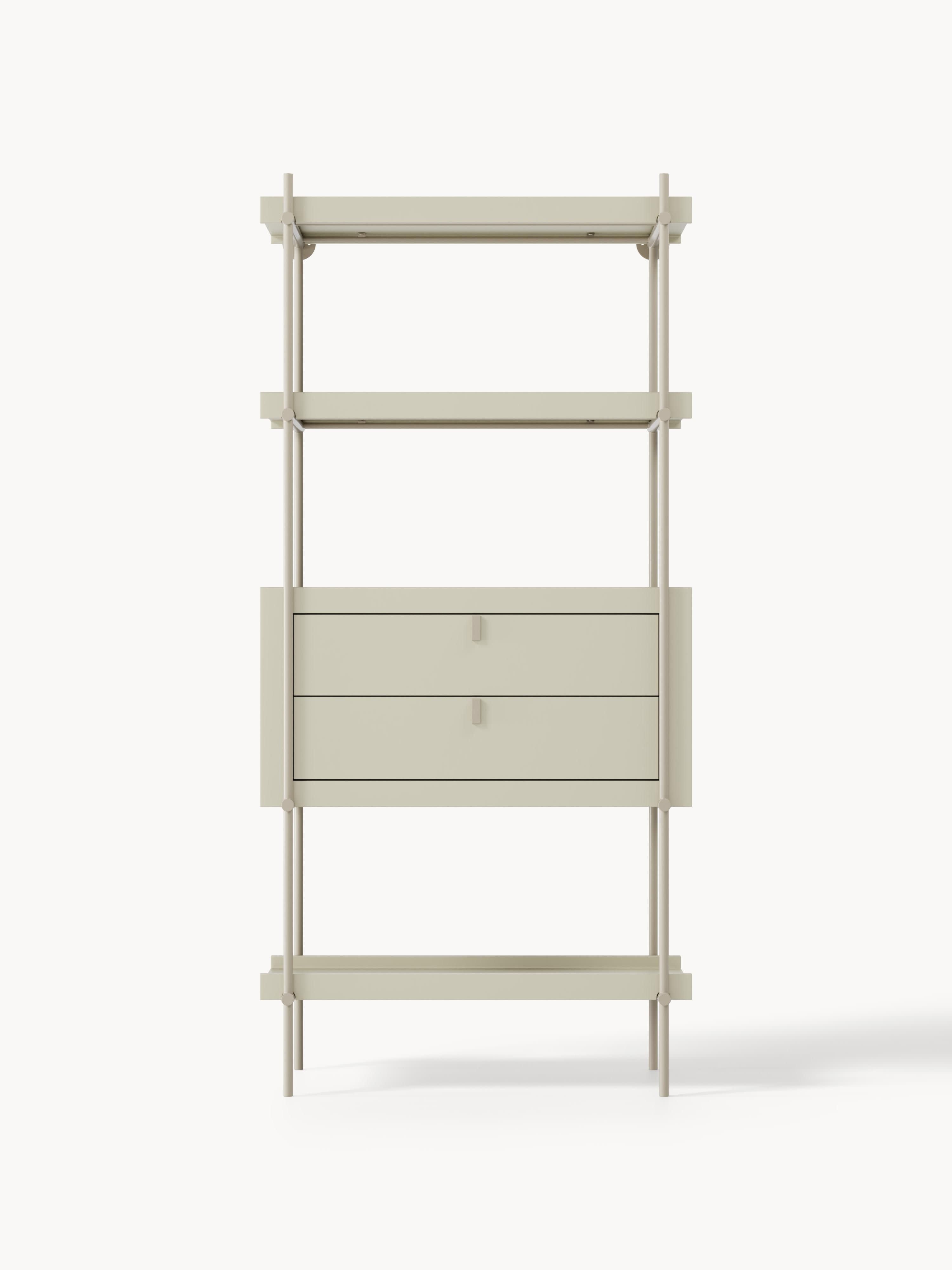 Rio Tall Shelving Unit with Drawers