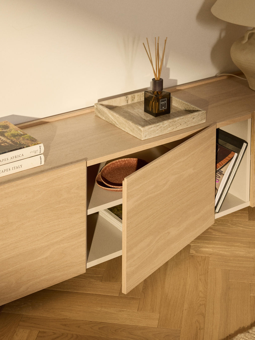 Larsen Wooden TV Stand, W 200 cm