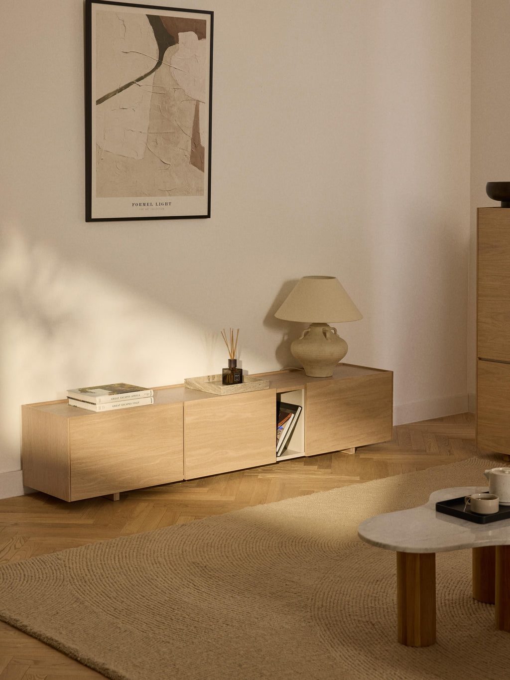 Larsen Wooden TV Stand, W 200 cm