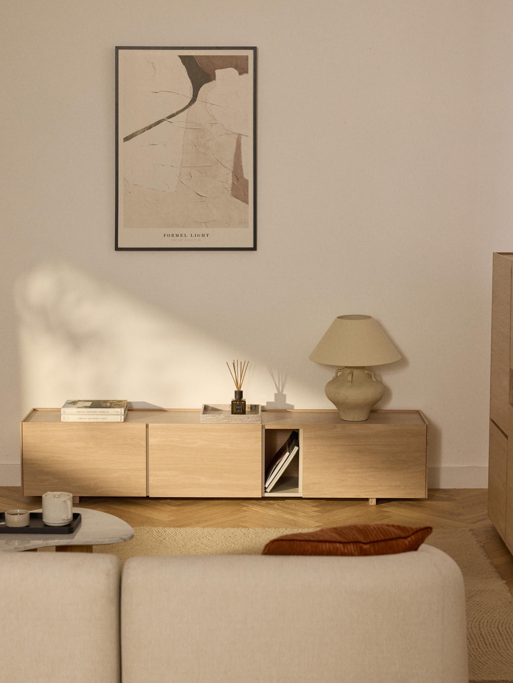 Larsen Wooden TV Stand, W 200 cm
