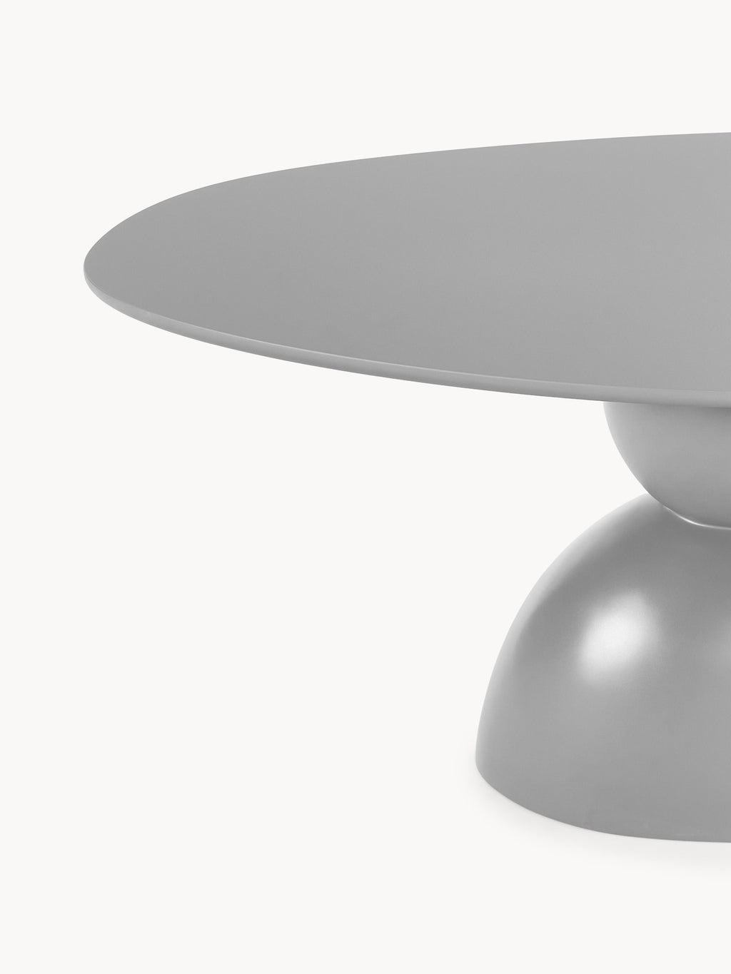 Sahra Oval Dining Table with Organic Design, 180 x 90 cm