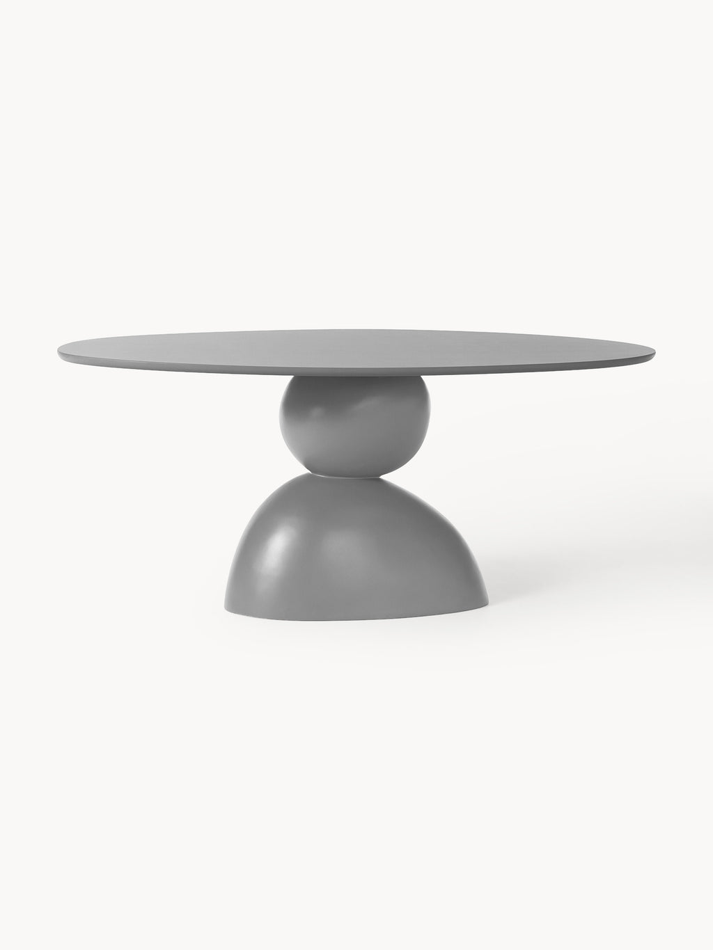 Sahra Oval Dining Table with Organic Design, 180 x 90 cm