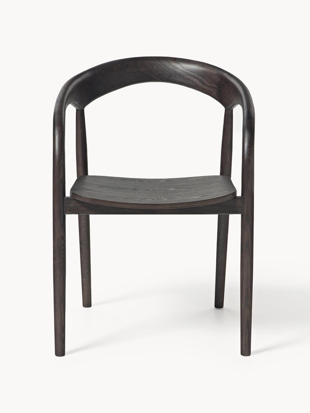 Camille Ash Wood Dining Chair with Armrests