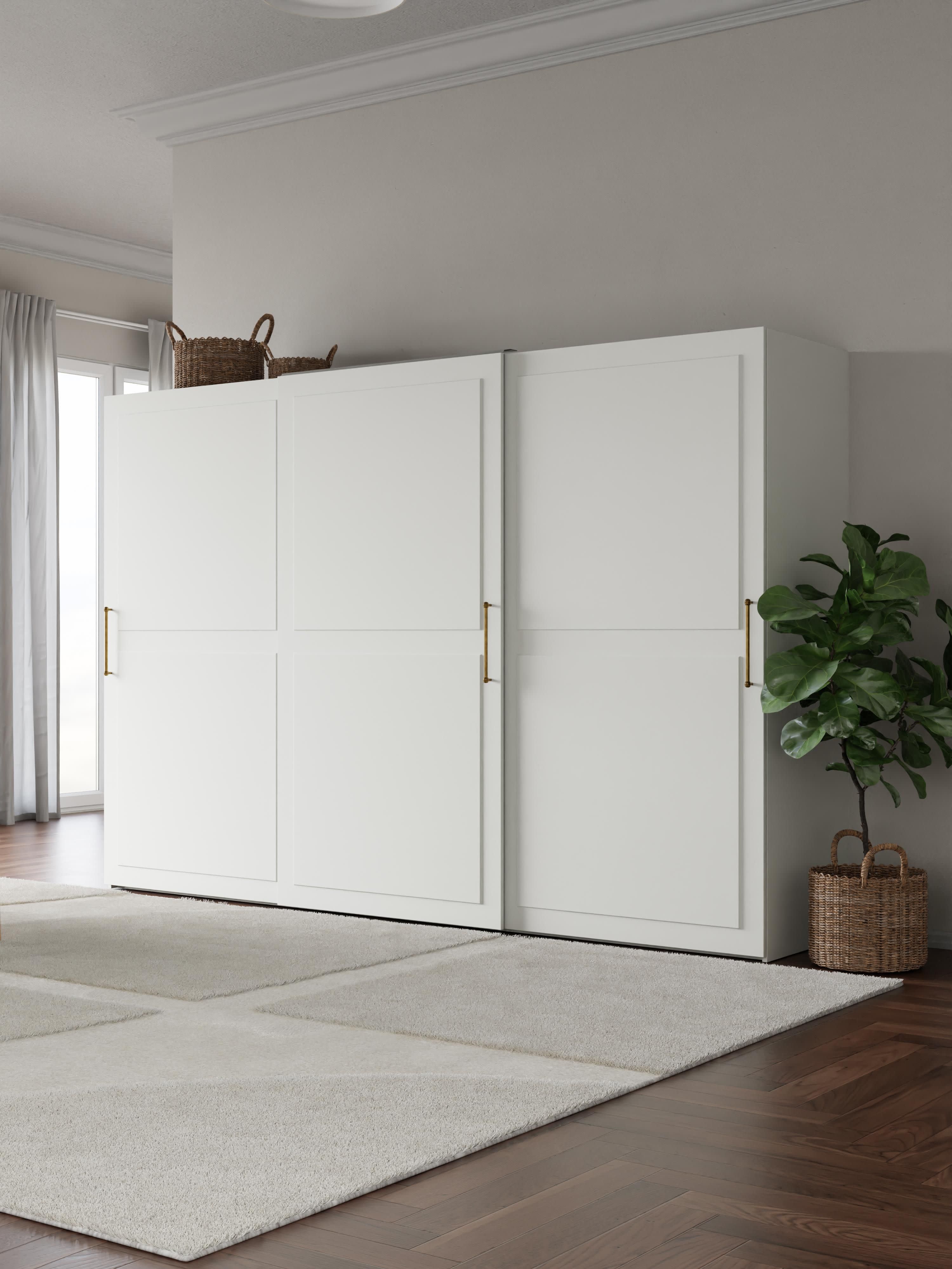 Charlotte Modular Sliding Door Wardrobe, 300 cm Wide, in various sizes