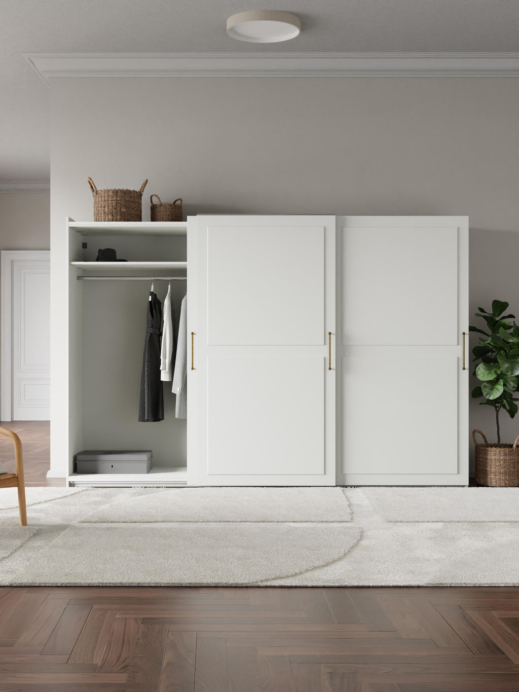 Charlotte Modular Sliding Door Wardrobe, 300 cm Wide, in various sizes