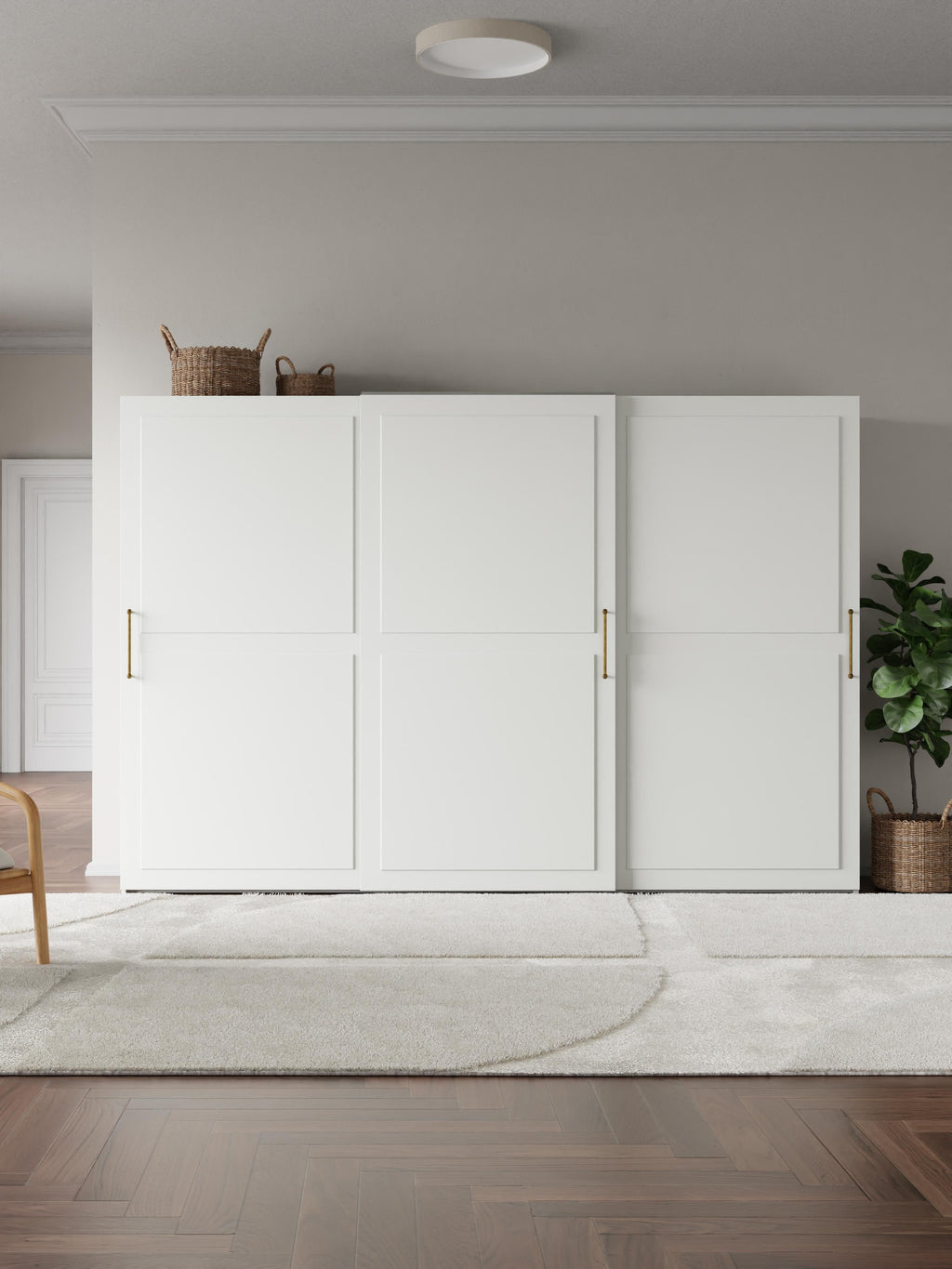Charlotte Modular Sliding Door Wardrobe, 300 cm Wide, in various sizes