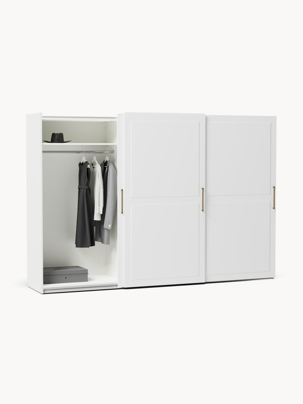 Charlotte Modular Sliding Door Wardrobe, 300 cm Wide, in various sizes