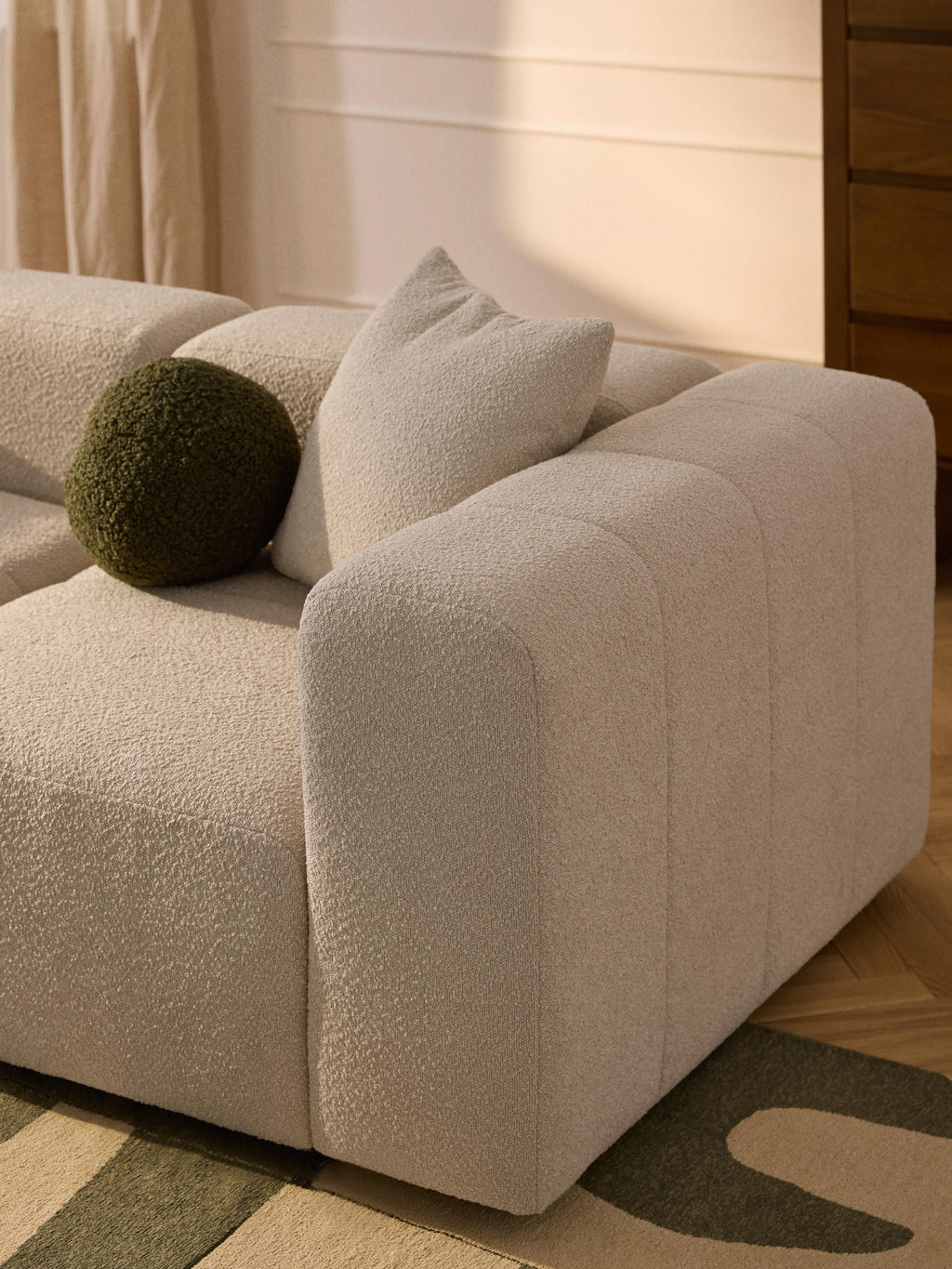 Lena Bouclé Modular Sofa (2-seater)
