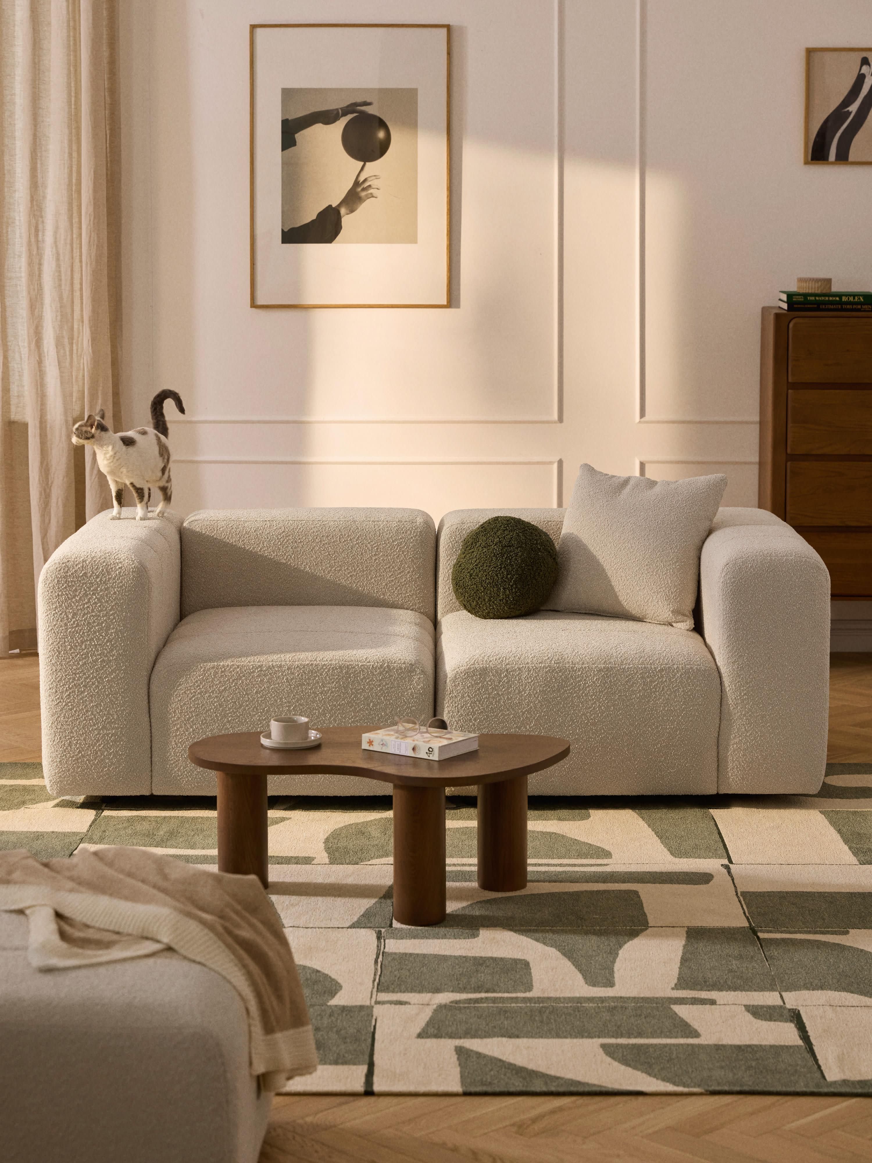 Lena Bouclé Modular Sofa (2-seater)