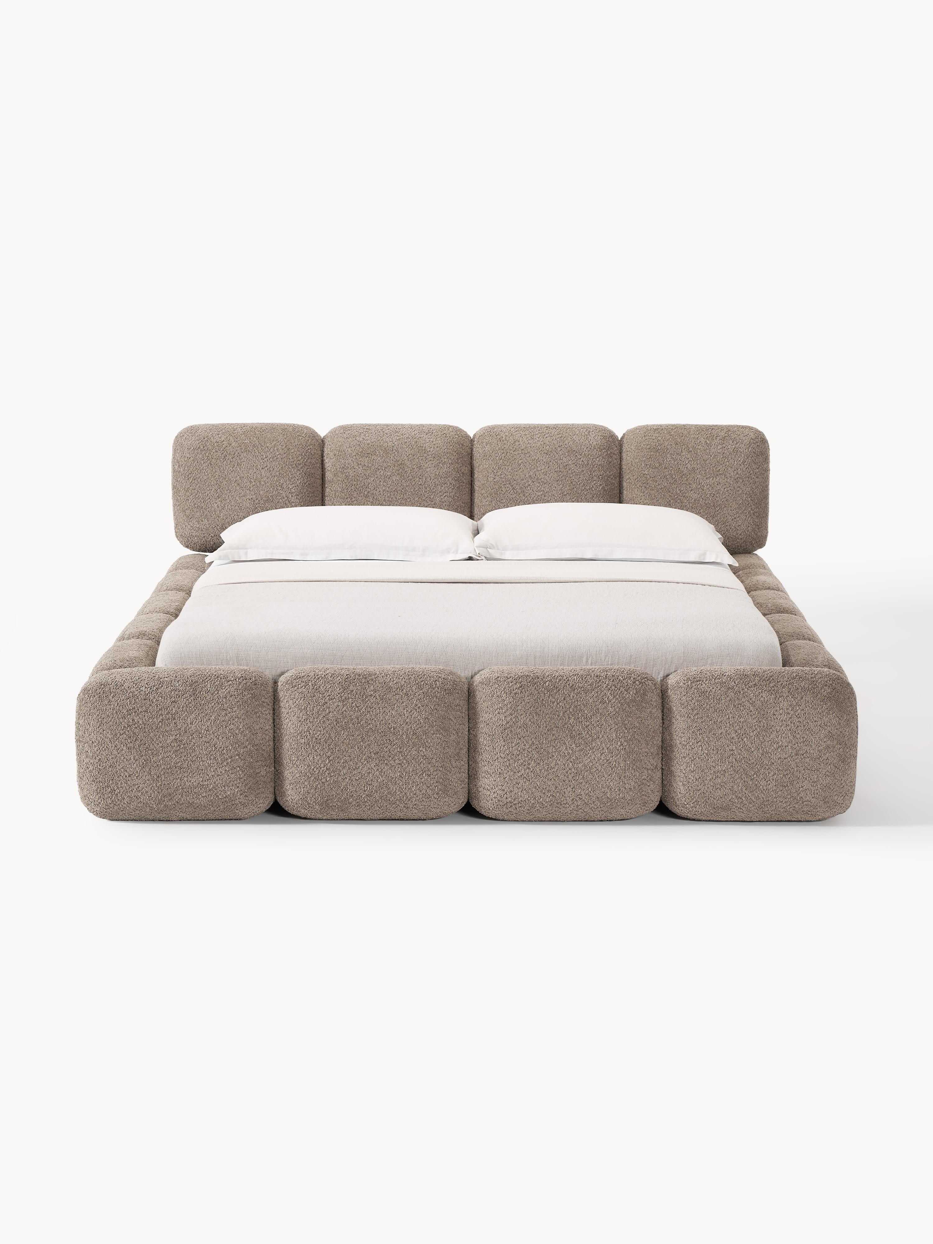 Tayla Upholstered Teddy Bouclé Bed