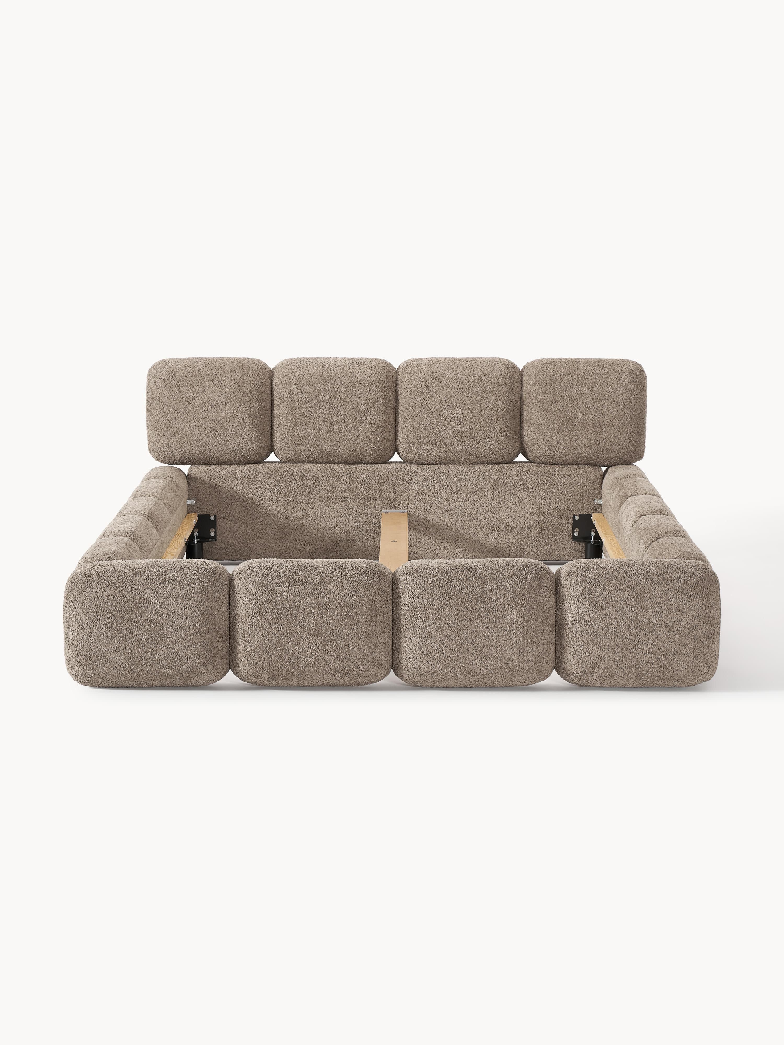 Tayla Upholstered Teddy Bouclé Bed