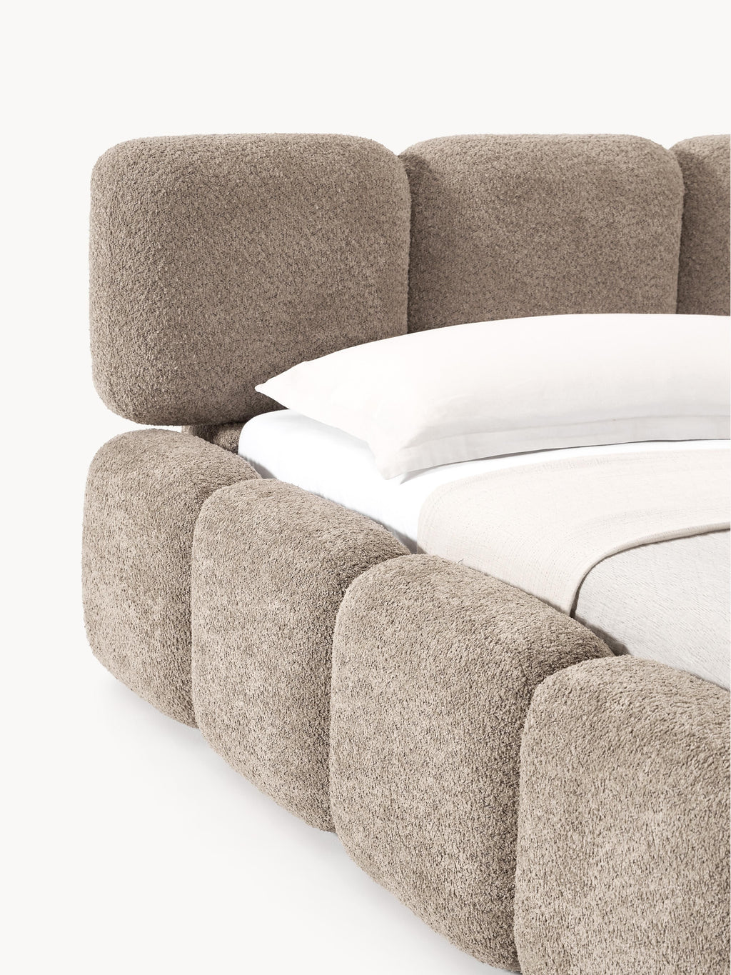 Tayla Upholstered Teddy Bouclé Bed