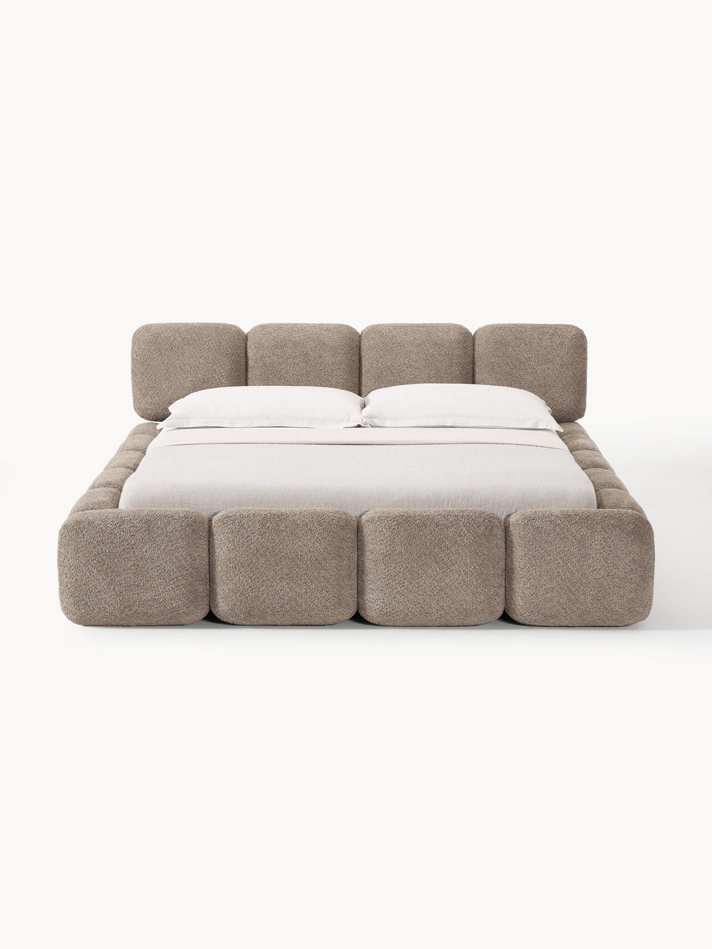 Tayla Upholstered Teddy Bouclé Bed