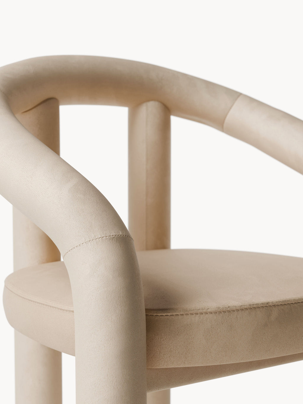 Calan Velvet Arm Chair