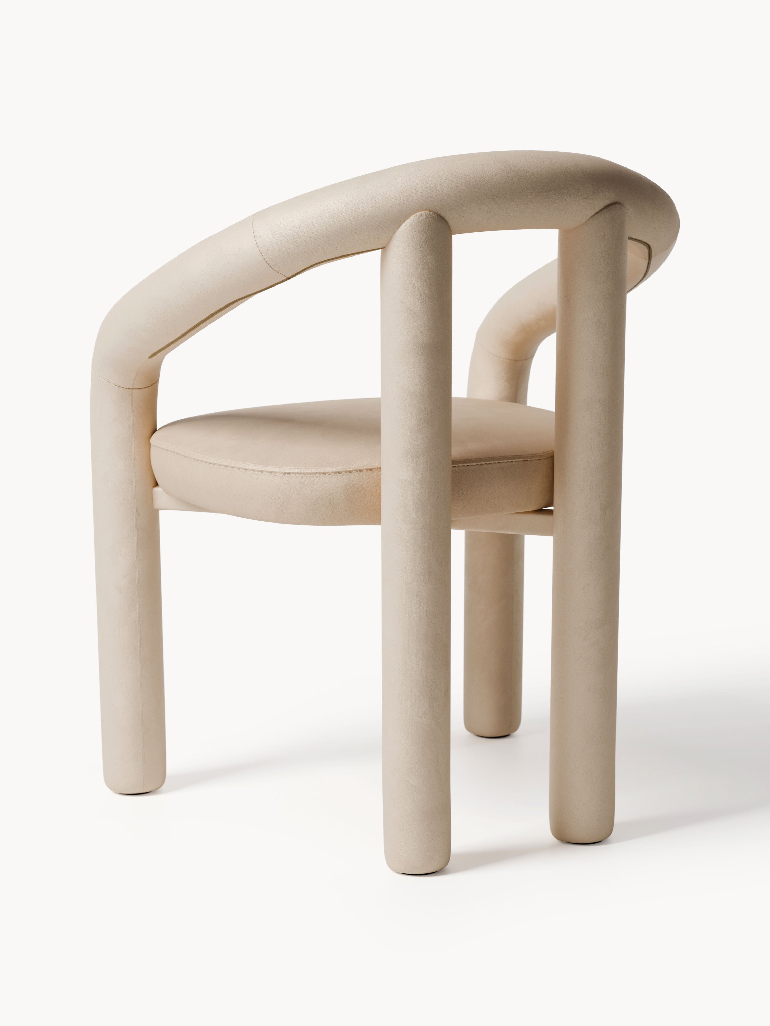 Calan Velvet Arm Chair