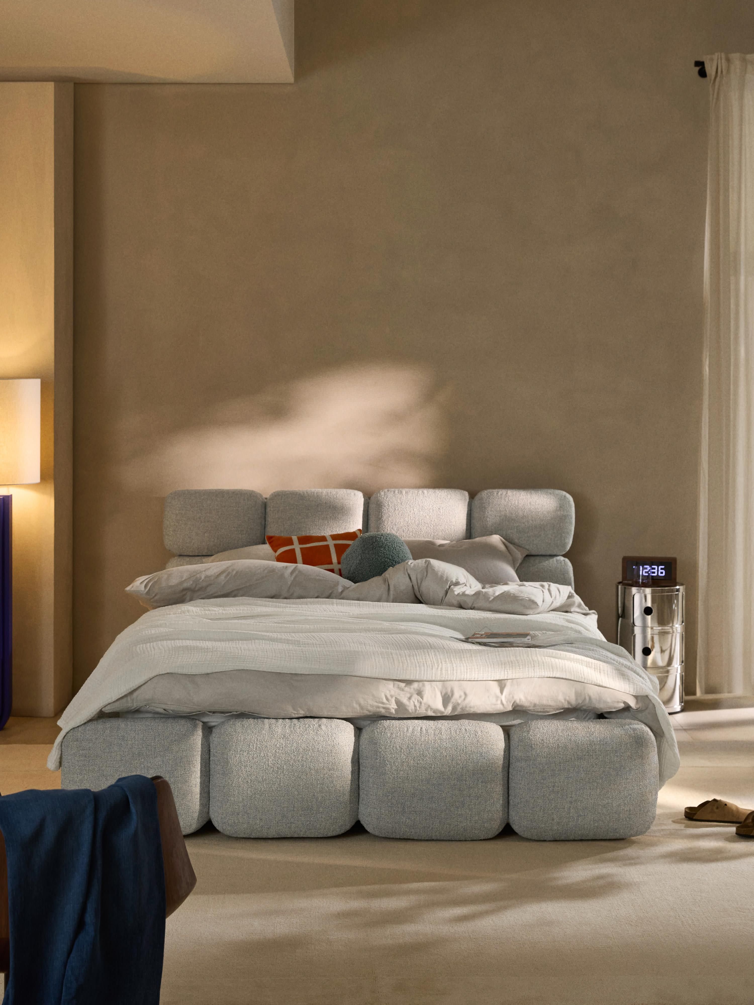 Tayla Upholstered Bouclé Bed