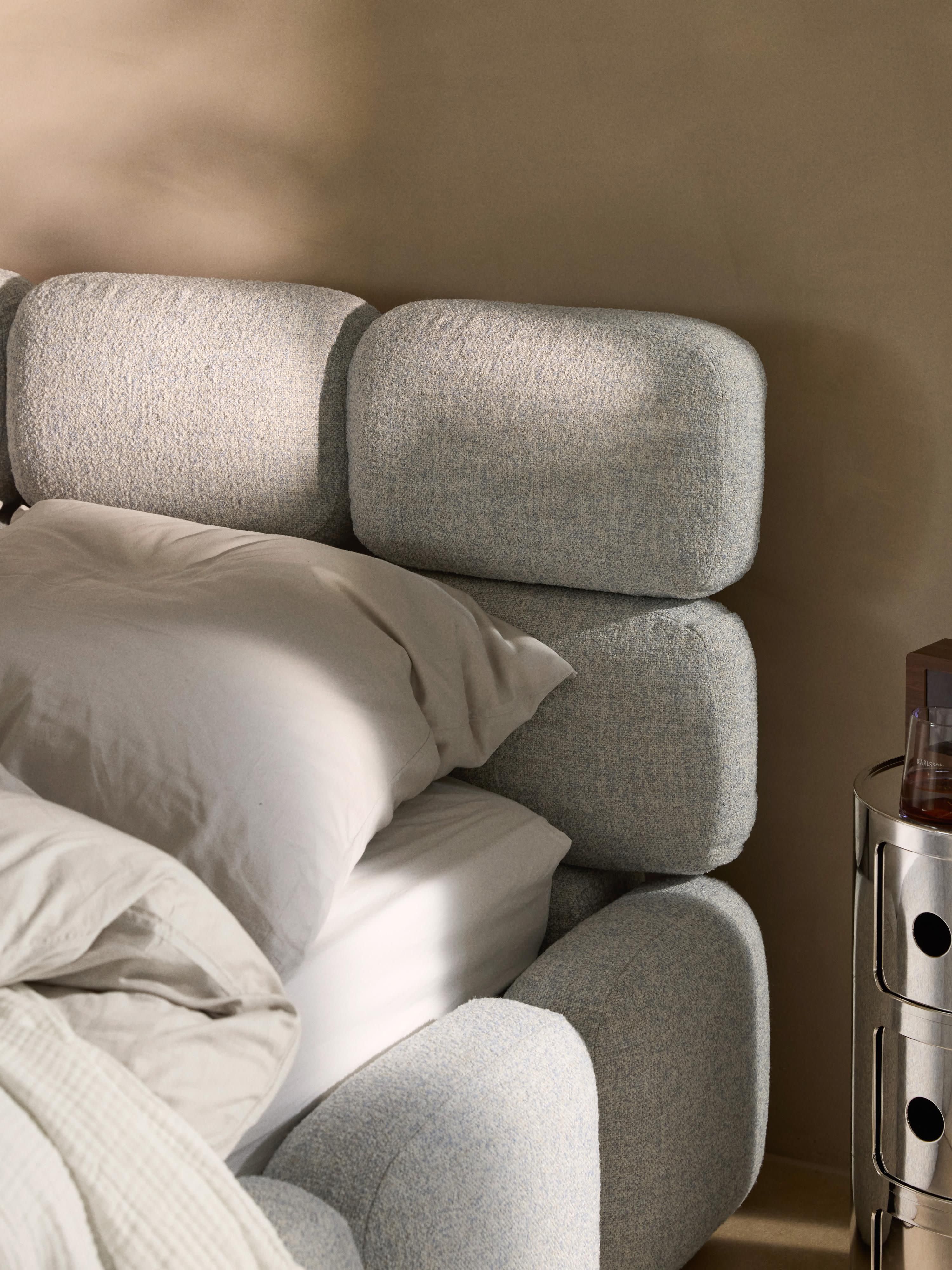 Tayla Upholstered Bouclé Bed