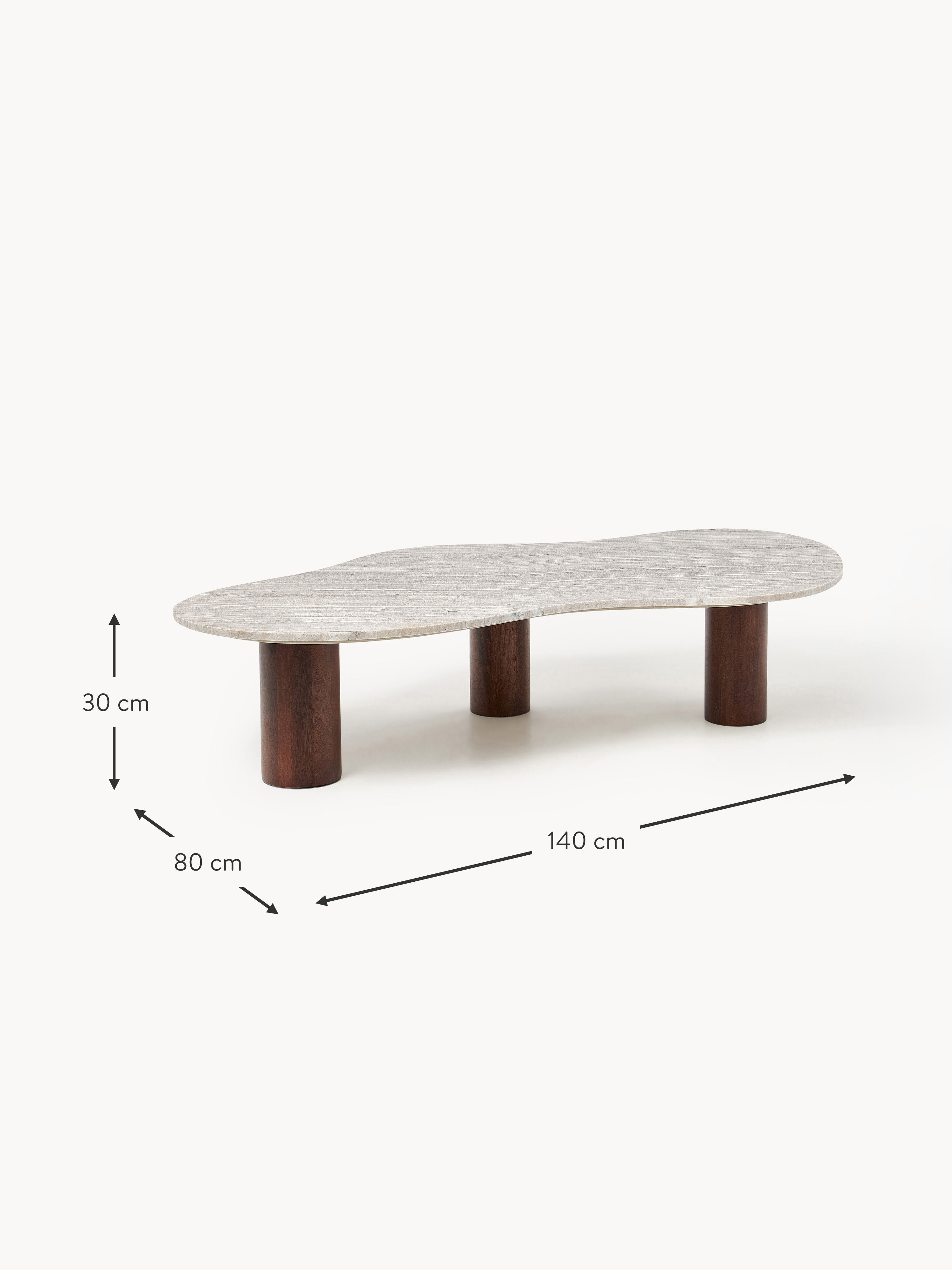 Naruto Organic-Shaped Marble Coffee Table
