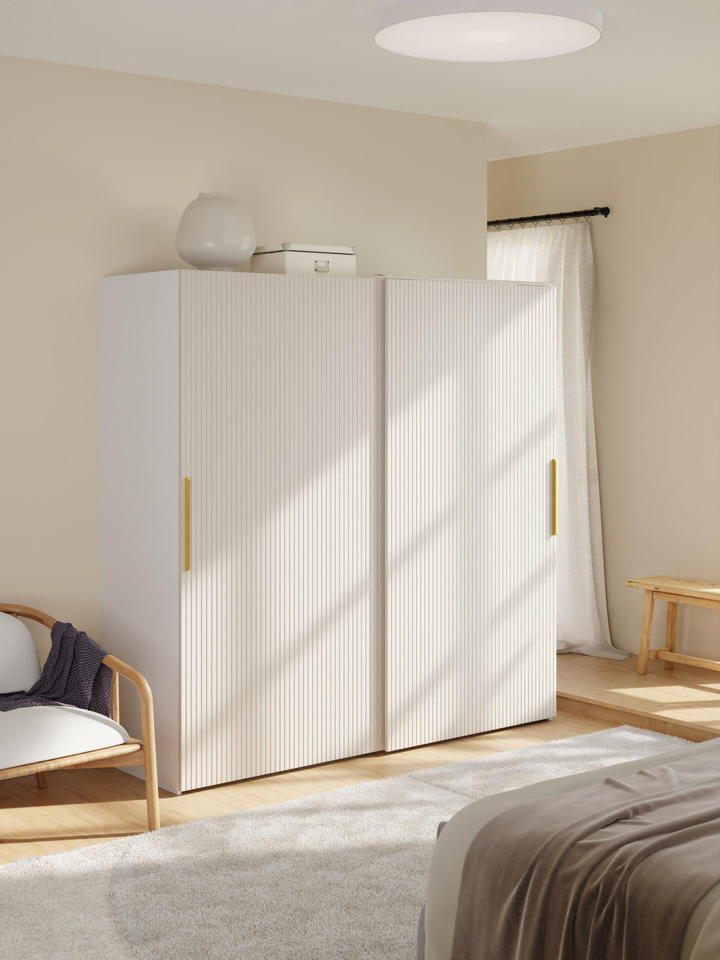 Simone Modular Sliding Door Wardrobe, 200 cm Wide, in various sizes