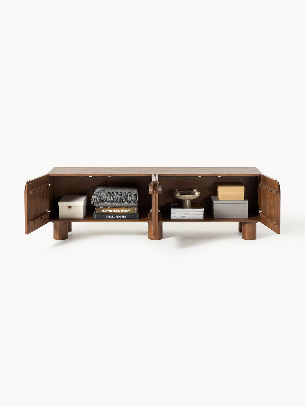Cadi Oak Wood TV Lowboard