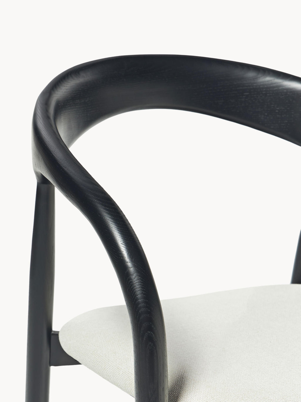 Camille Ash Wood Dining Chair with Seat Cushion