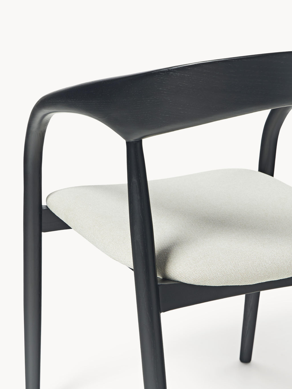 Camille Ash Wood Dining Chair with Seat Cushion