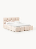 Gallery image 1 - Upholstered Bouclé Bed Tayla with Storage Space