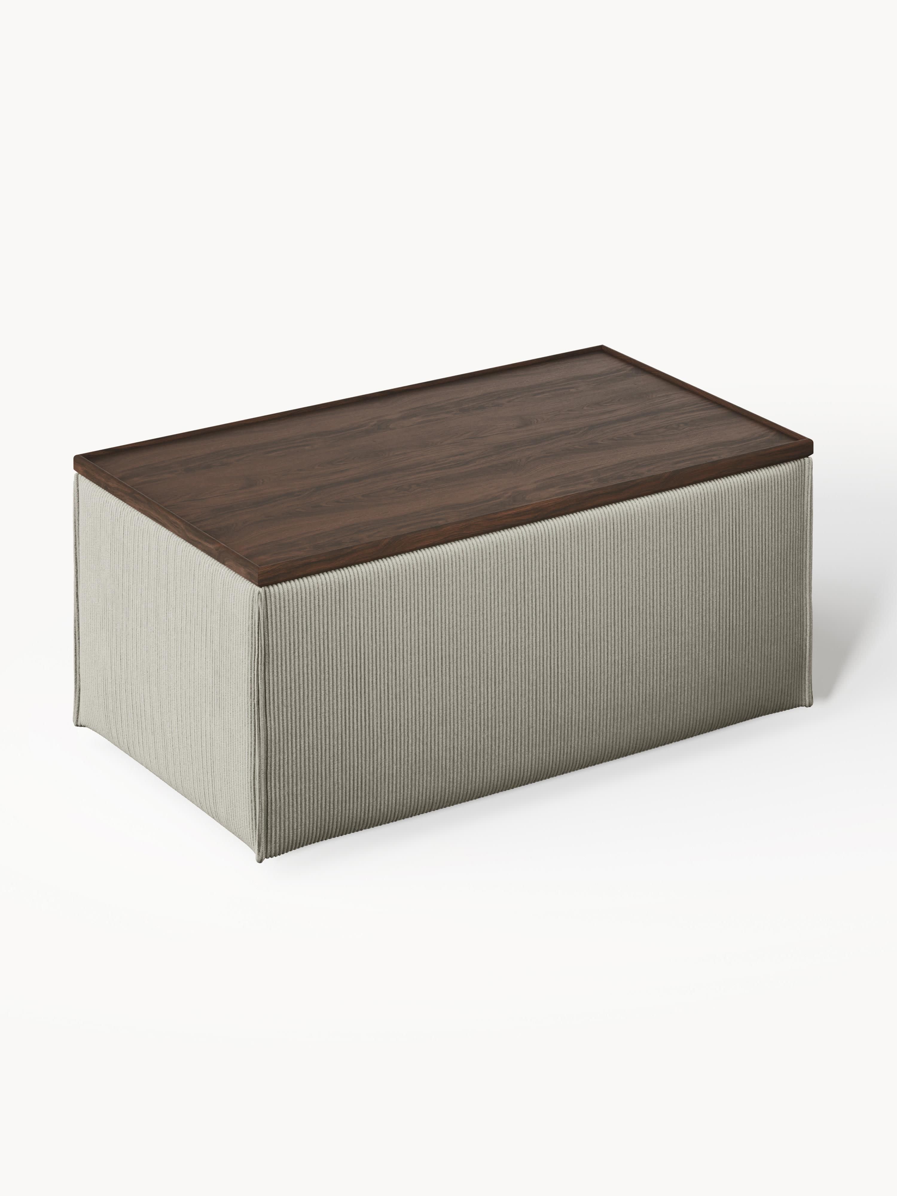 Lennon Corduroy Ottoman with Storage