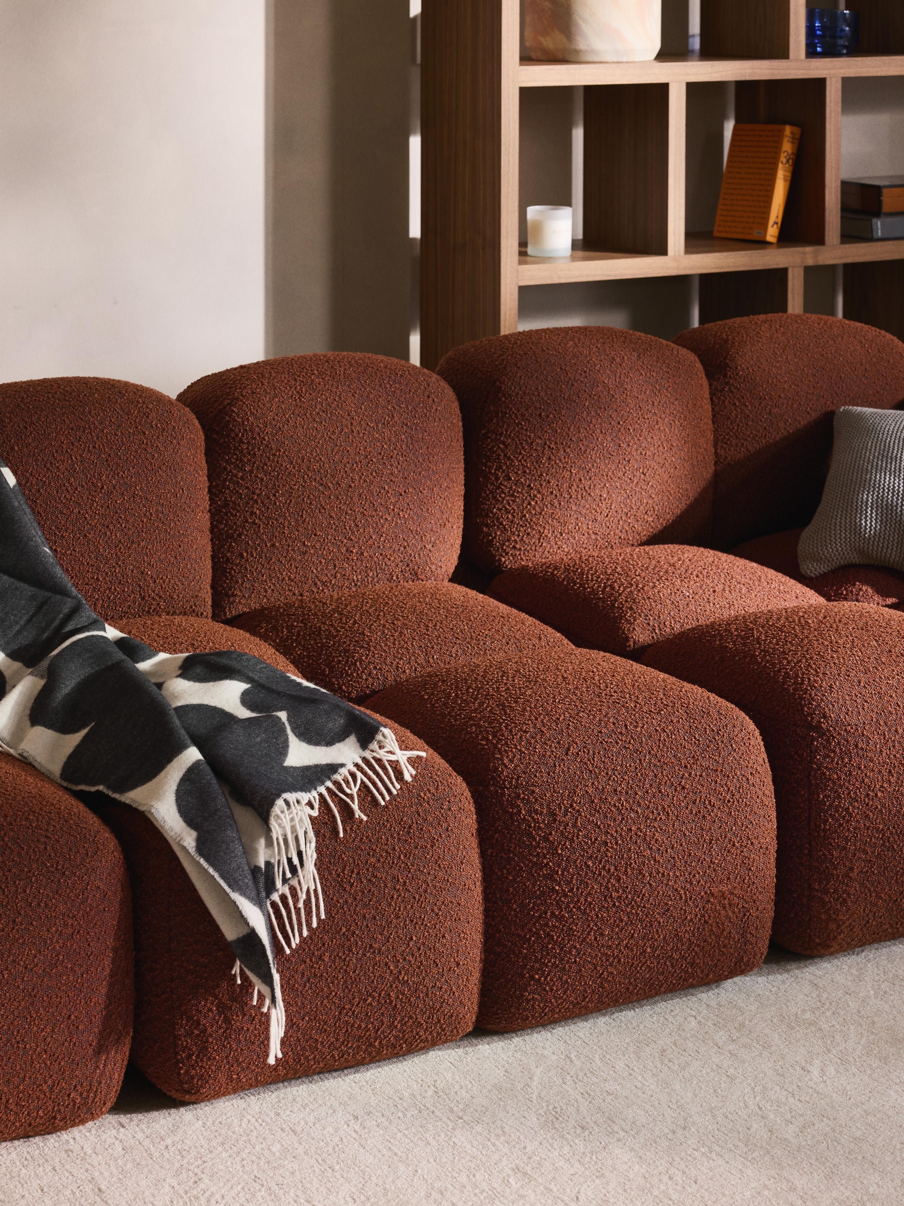Tayla Bouclé Modular Sofa (4-seater)