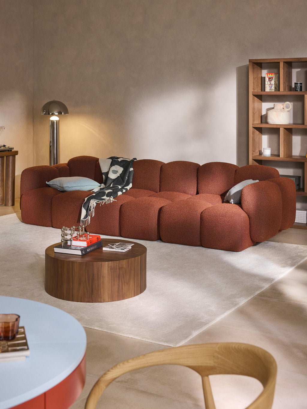 Tayla Bouclé Modular Sofa (4-seater)