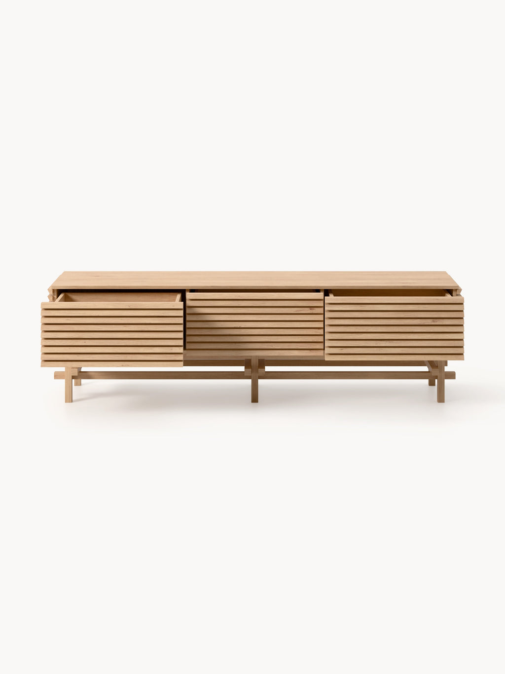 Pierce Small Oak Wood Lowboard